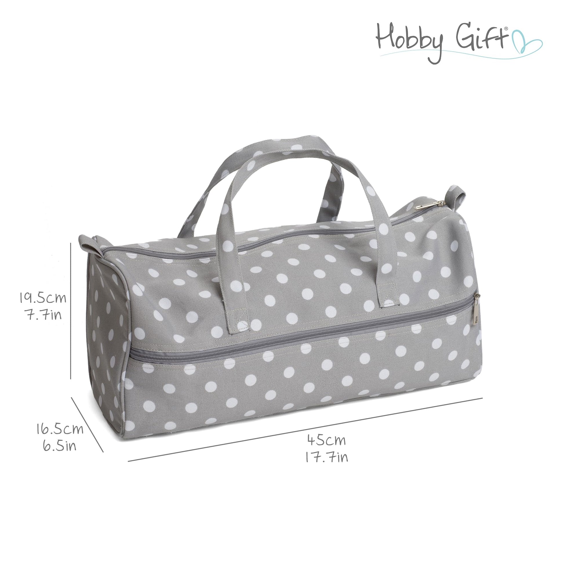 Hobby Gift Knitting Bag Large Yarn Storage Bag with Zippered Compartments for Knitting Needles