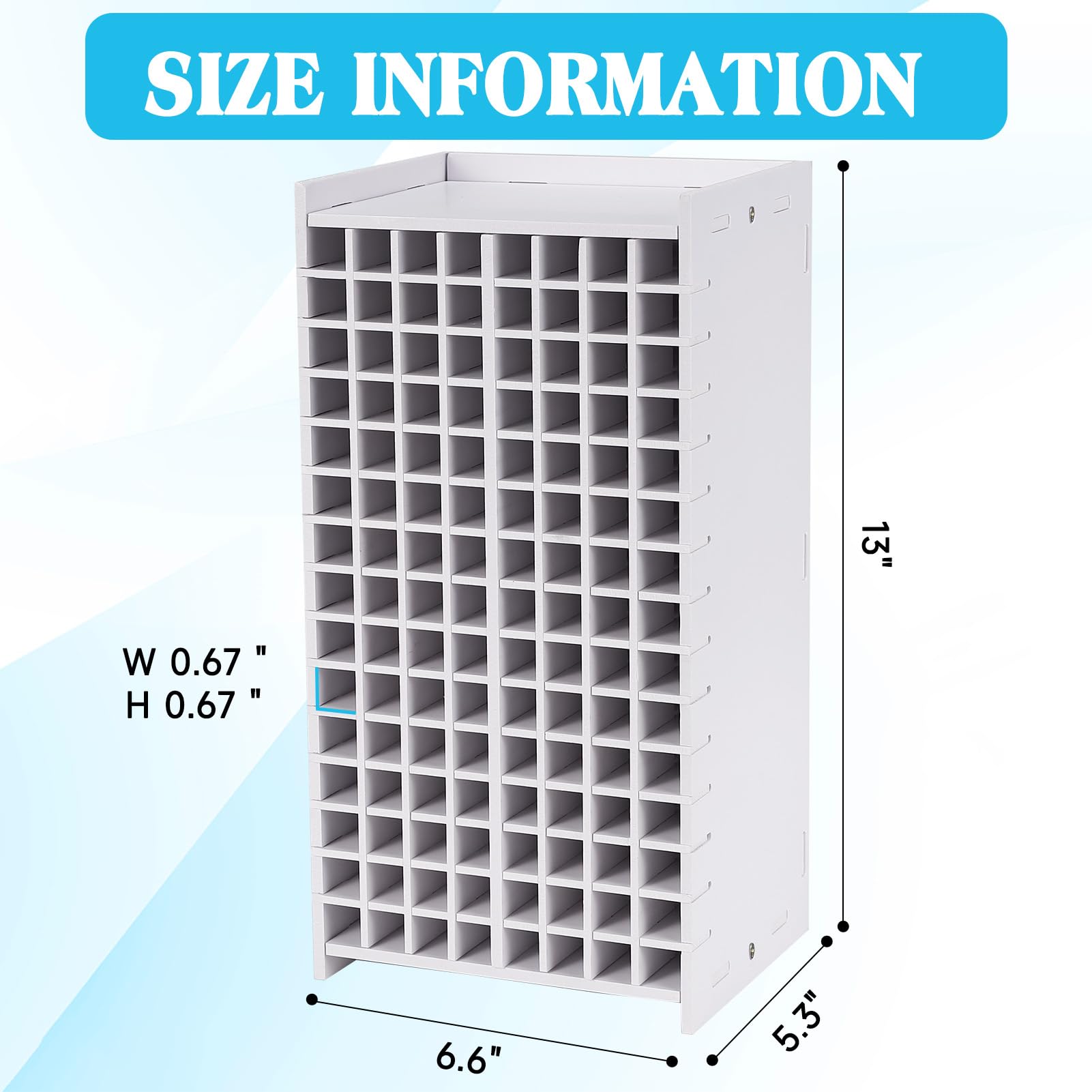 Yrangee Marker Organizer,120 Slots Marker Holder Organizer with Divider