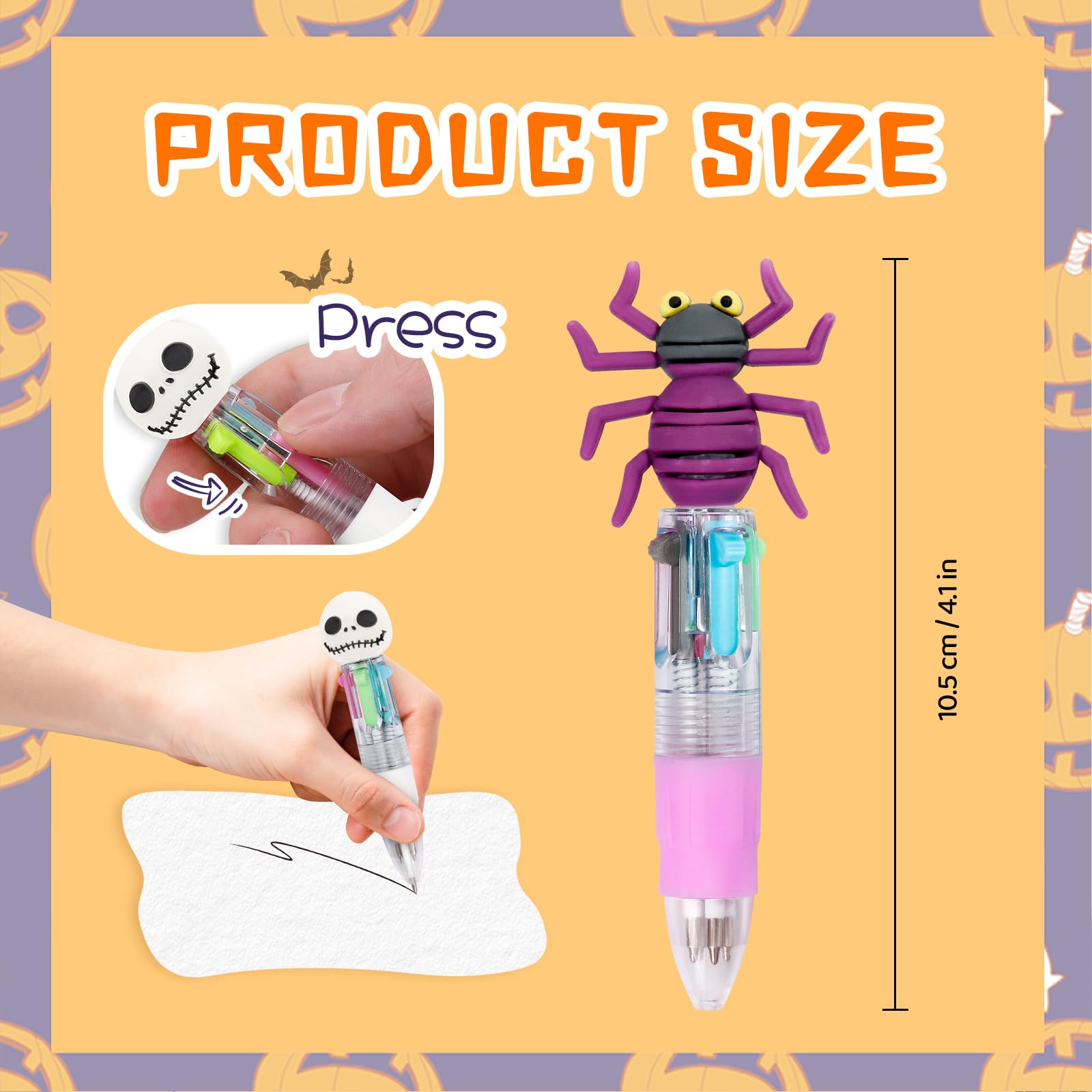 CZWZ 30Pcs Mini Multicolor Pens in One 4-in-1 Cute Pens Bulk for Kids, Ballpoint Pen for Birthdays