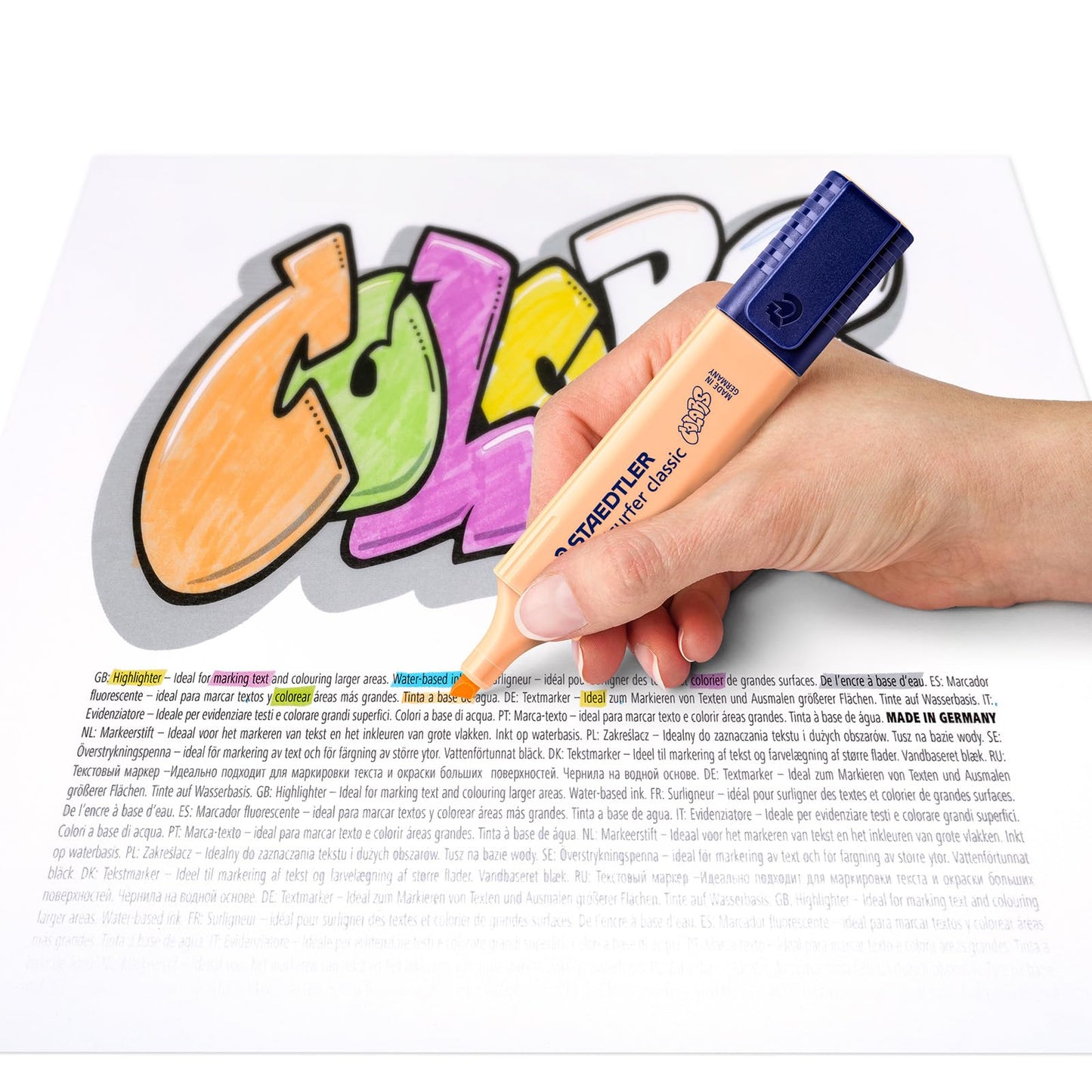 STAEDTLER 364 CWP10 Textsurfer Classic Highlighter - Assorted Vintage & Pastel Colours (Pack of 10)