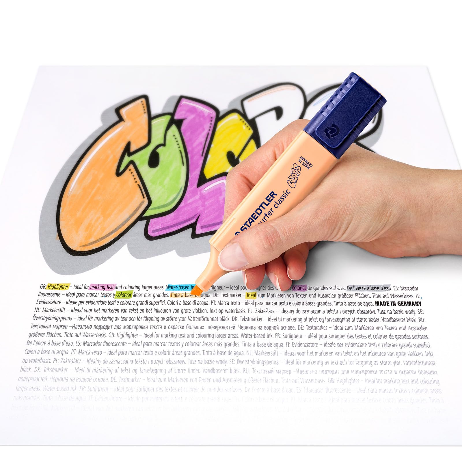 STAEDTLER 364 CWP10 Textsurfer Classic Highlighter - Assorted Vintage & Pastel Colours (Pack of 10)