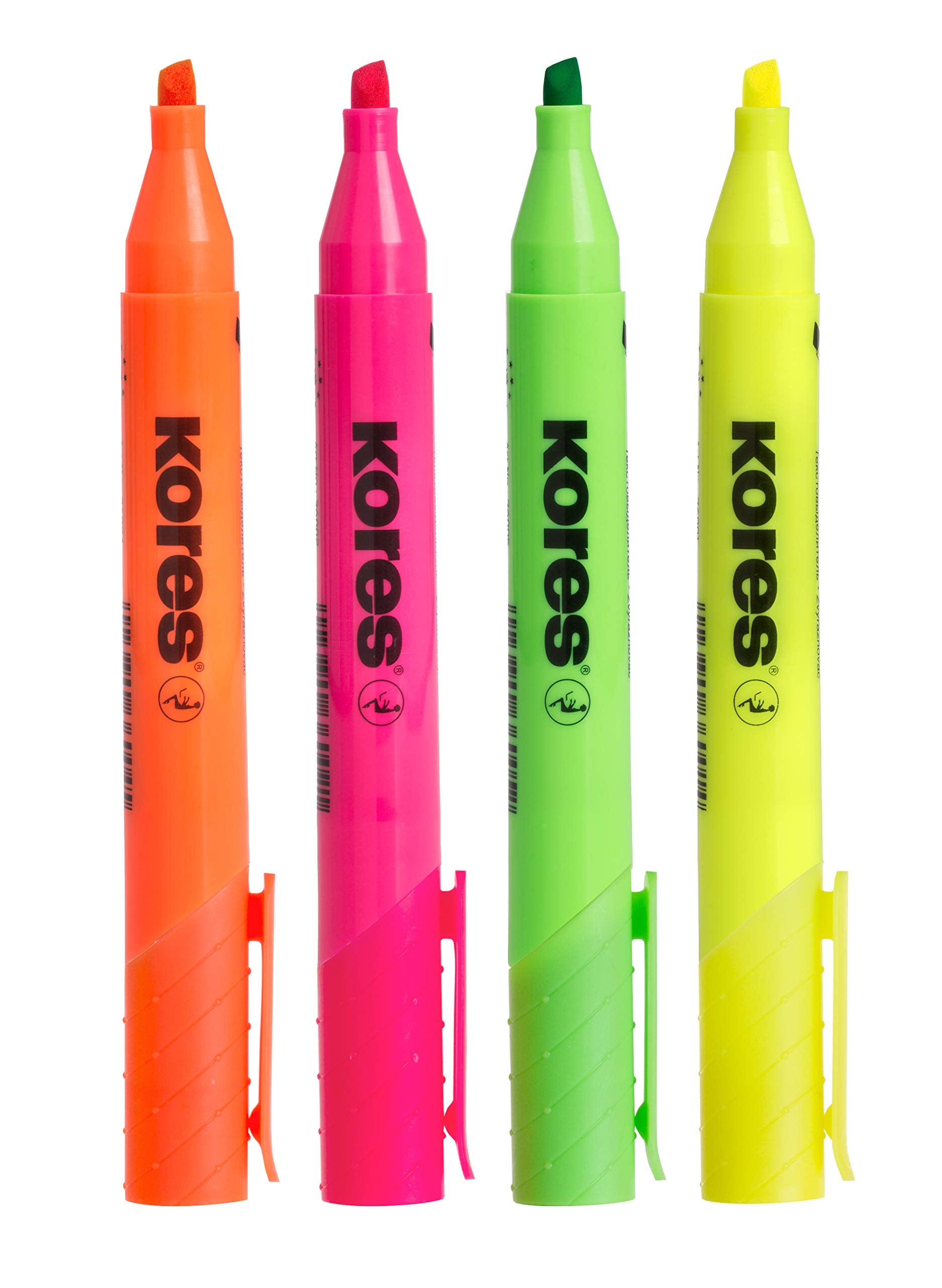 Kores - Fluorescent Highlighter Pen - High Liner Plus, Fluorescent, Water Based-Ink Highlighter Pen