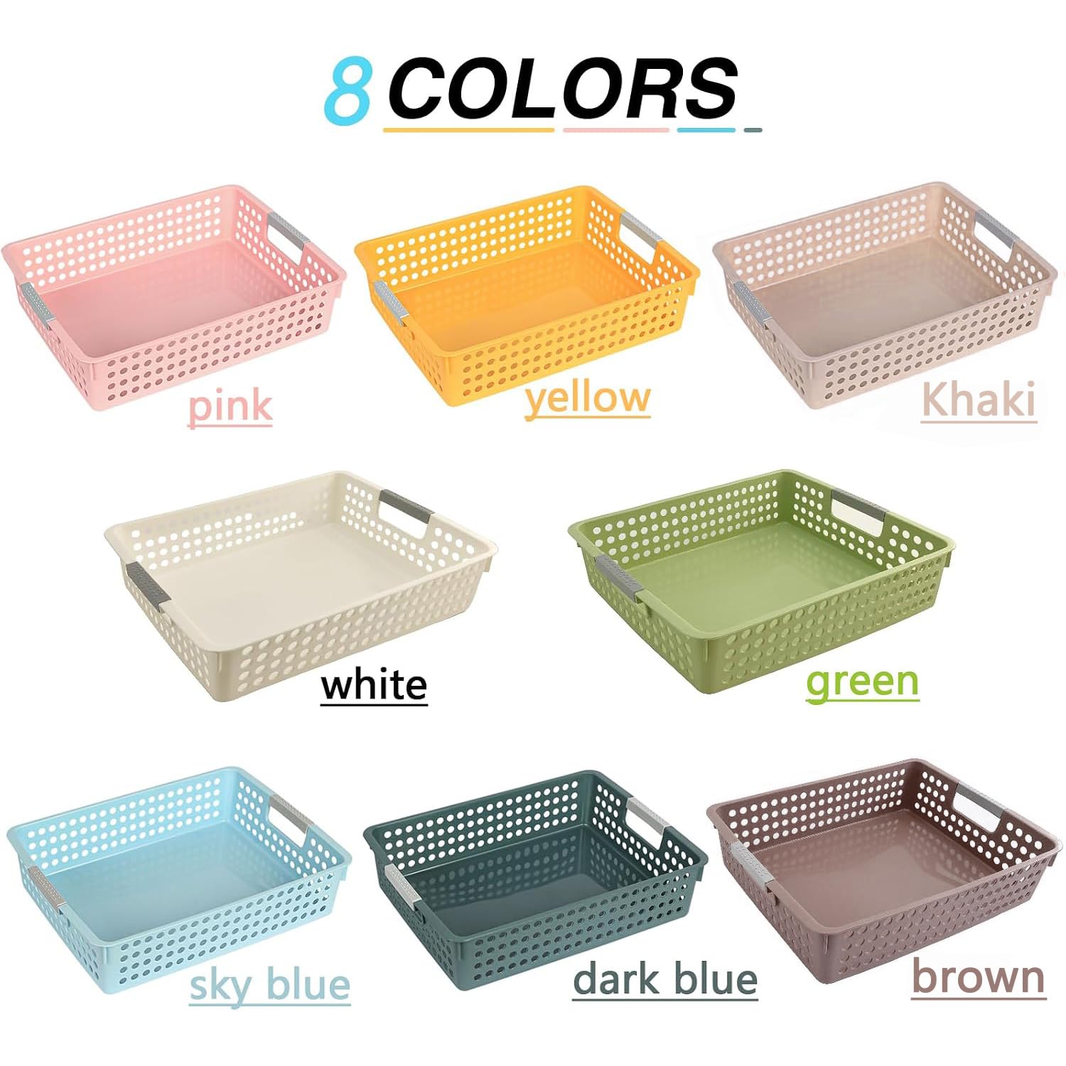 8Pcs Classroom Organization and Storage Paper Tray Holds,Fits 4A paper
