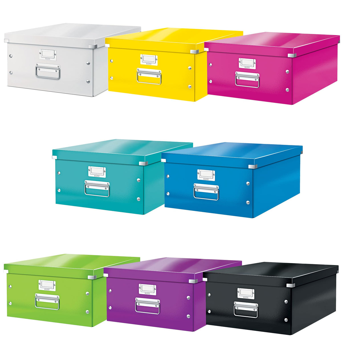 Leitz A5 Storage Box, Click and Store Range 60430001 - Small, Blue Storage Box A3