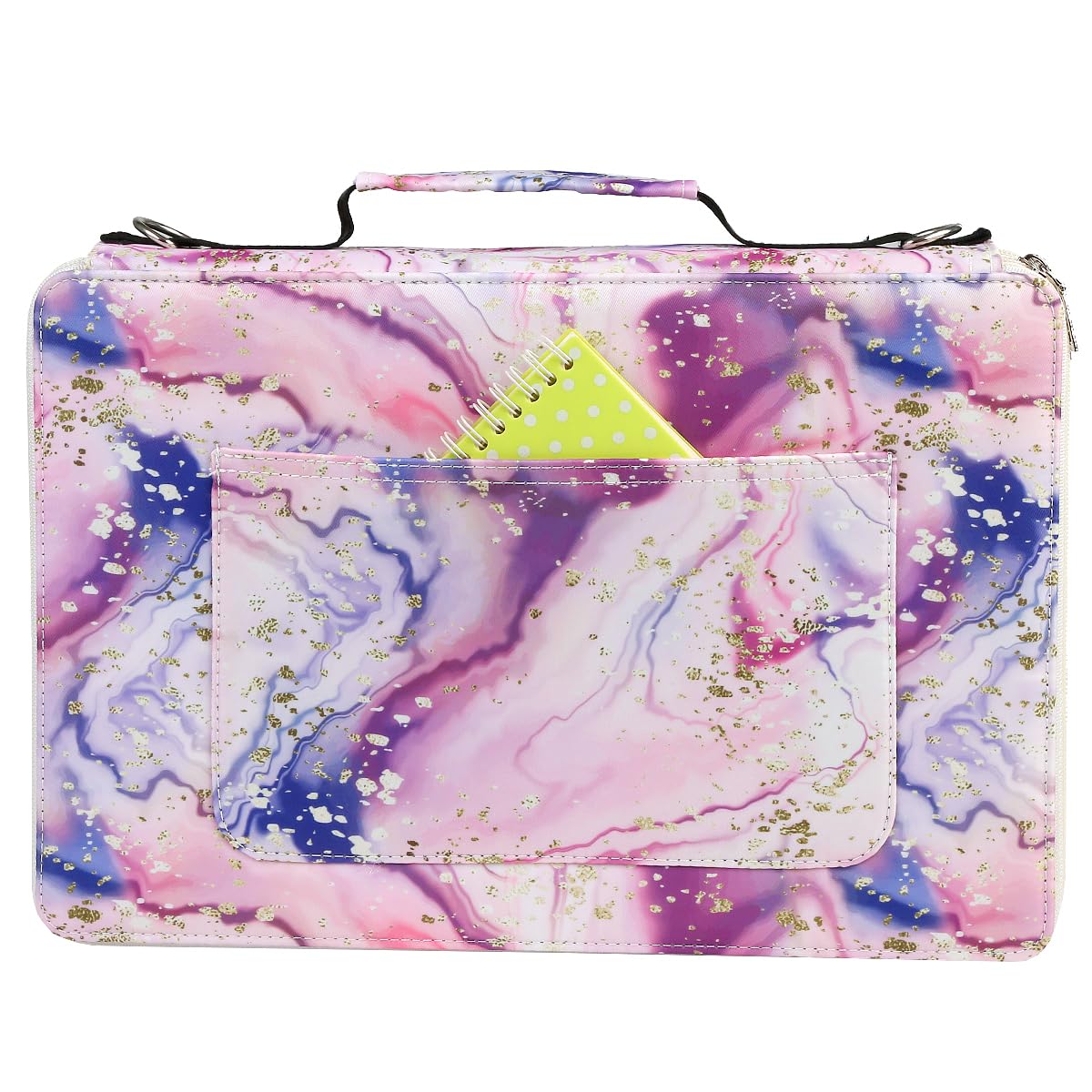 Lbxgap 384 Slots Pencil Case, 4-Layer Organizer with Shoulder Strap