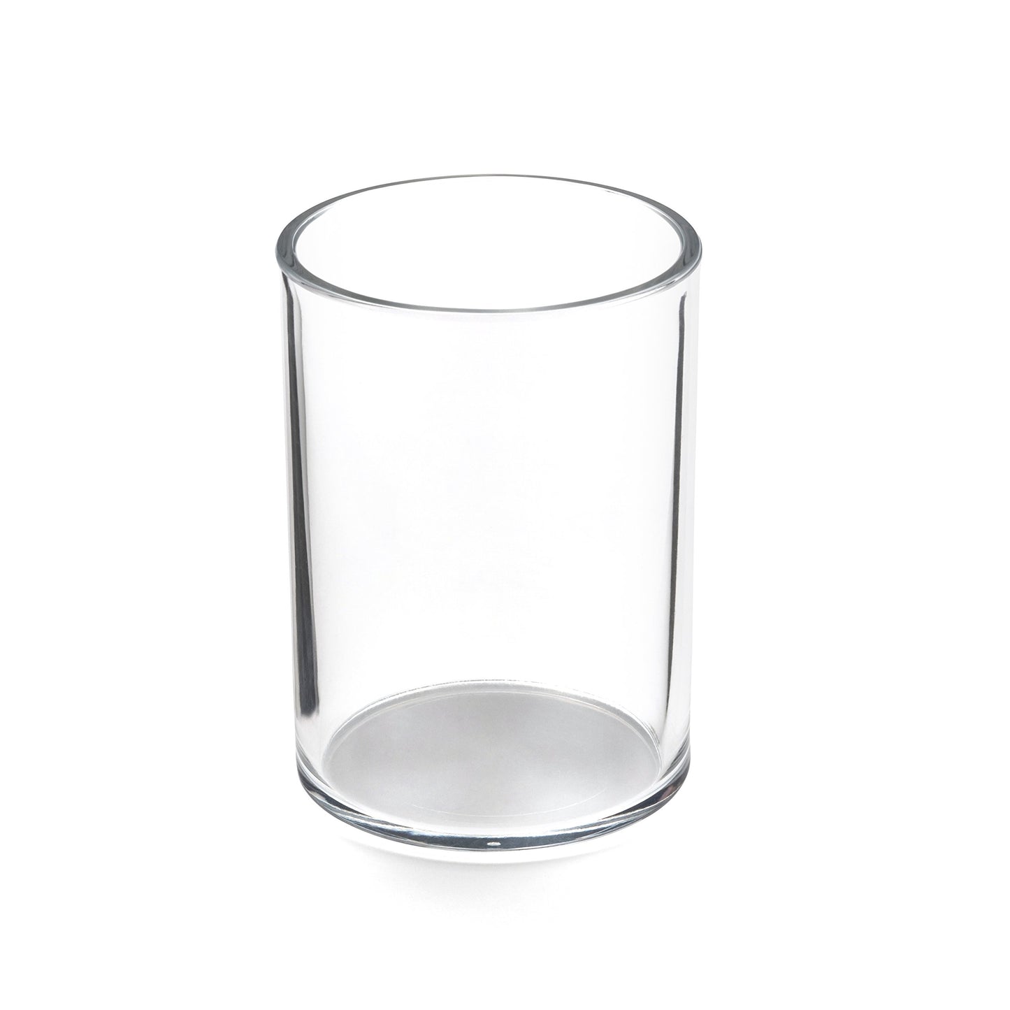 Osco Clear Acrylic Pen Pot – Round Transparent Pencil Holder & Desk Tidy – Durable Office Organiser