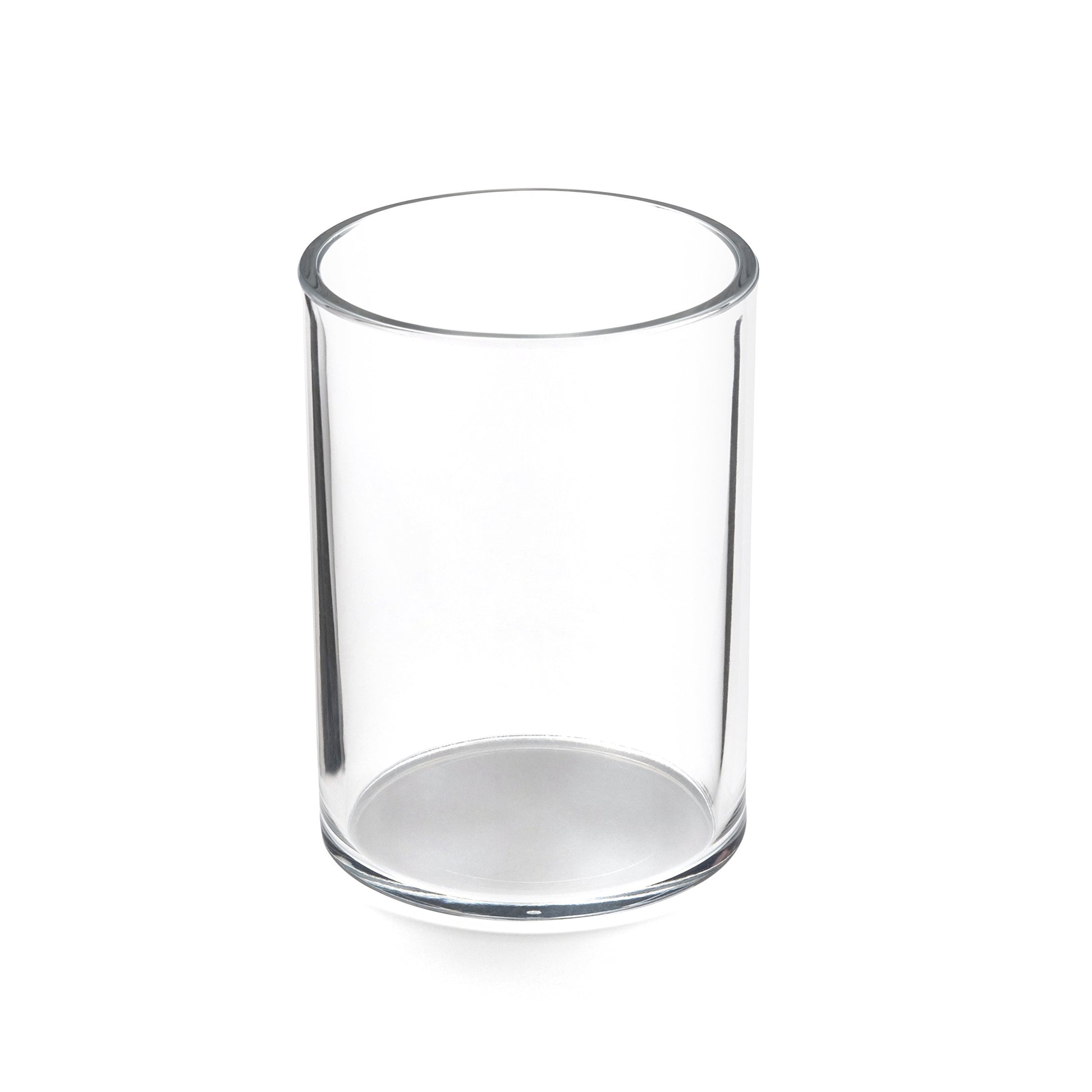 Osco Clear Acrylic Pen Pot – Round Transparent Pencil Holder & Desk Tidy – Durable Office Organiser