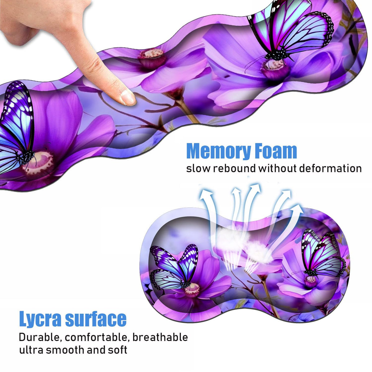 Ergonomic Keyboard Wrist Rest & Mouse Pad Wrist Rest Set, Large XXL Gaming Desk Mat 31.5"x 11.8"