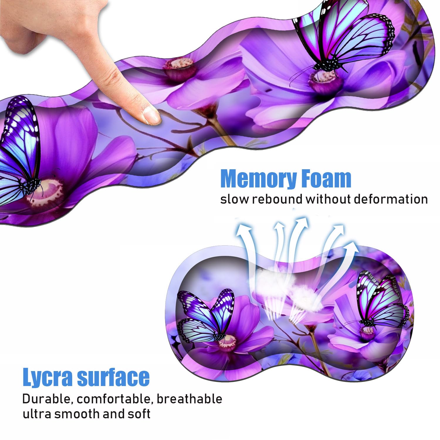Ergonomic Keyboard Wrist Rest & Mouse Pad Wrist Rest Set, Large XXL Gaming Desk Mat 31.5"x 11.8"