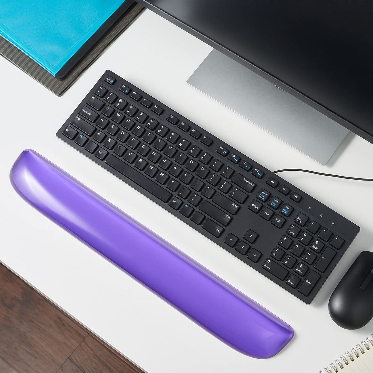 Staples TECH Gel Keyboard Wrist Rest, Non-Slip, Purple Crystal