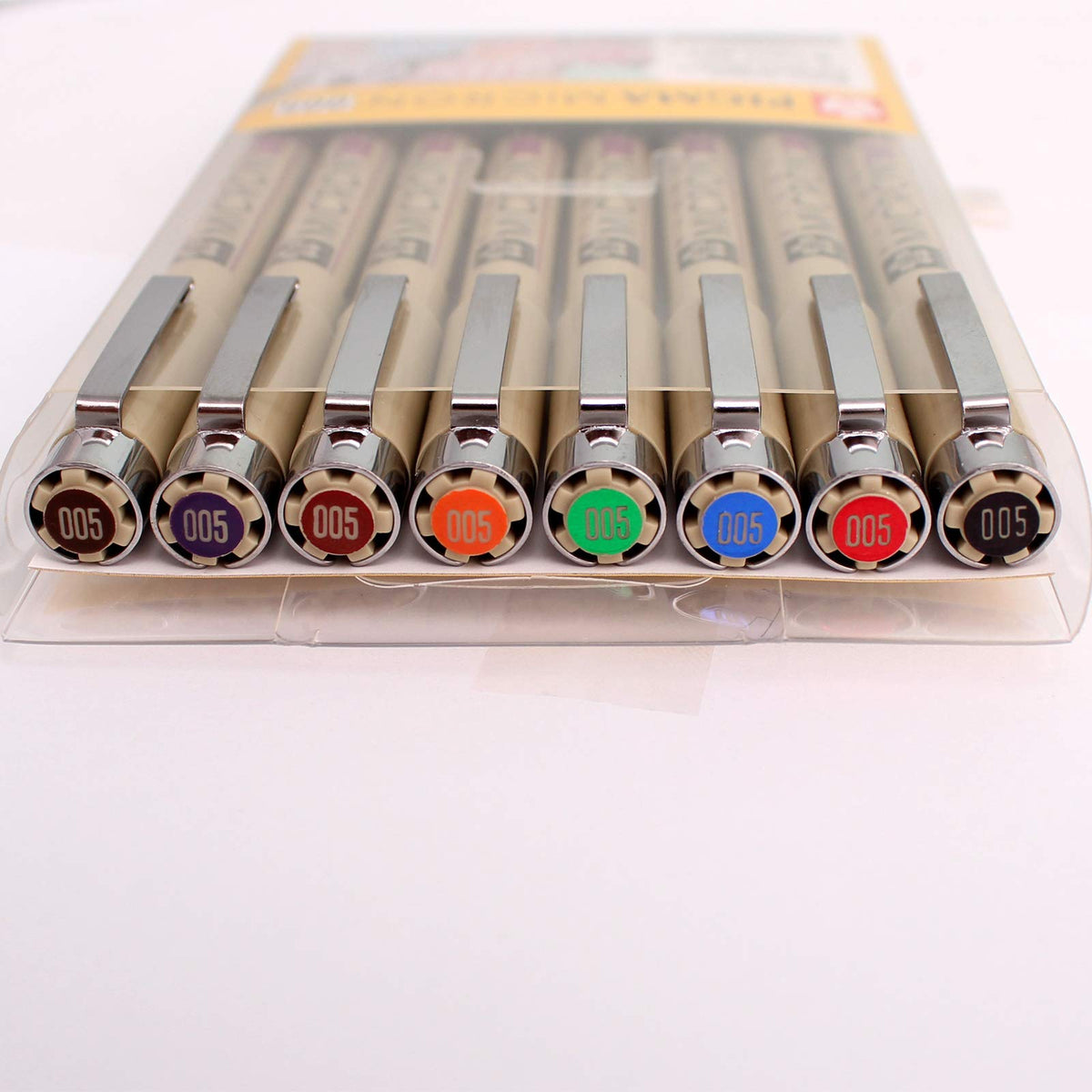 Sakura Pigma Micron Fineliners Pen High Light Soft Head Pen Manga Drawing- Assorted Color 8 Pens