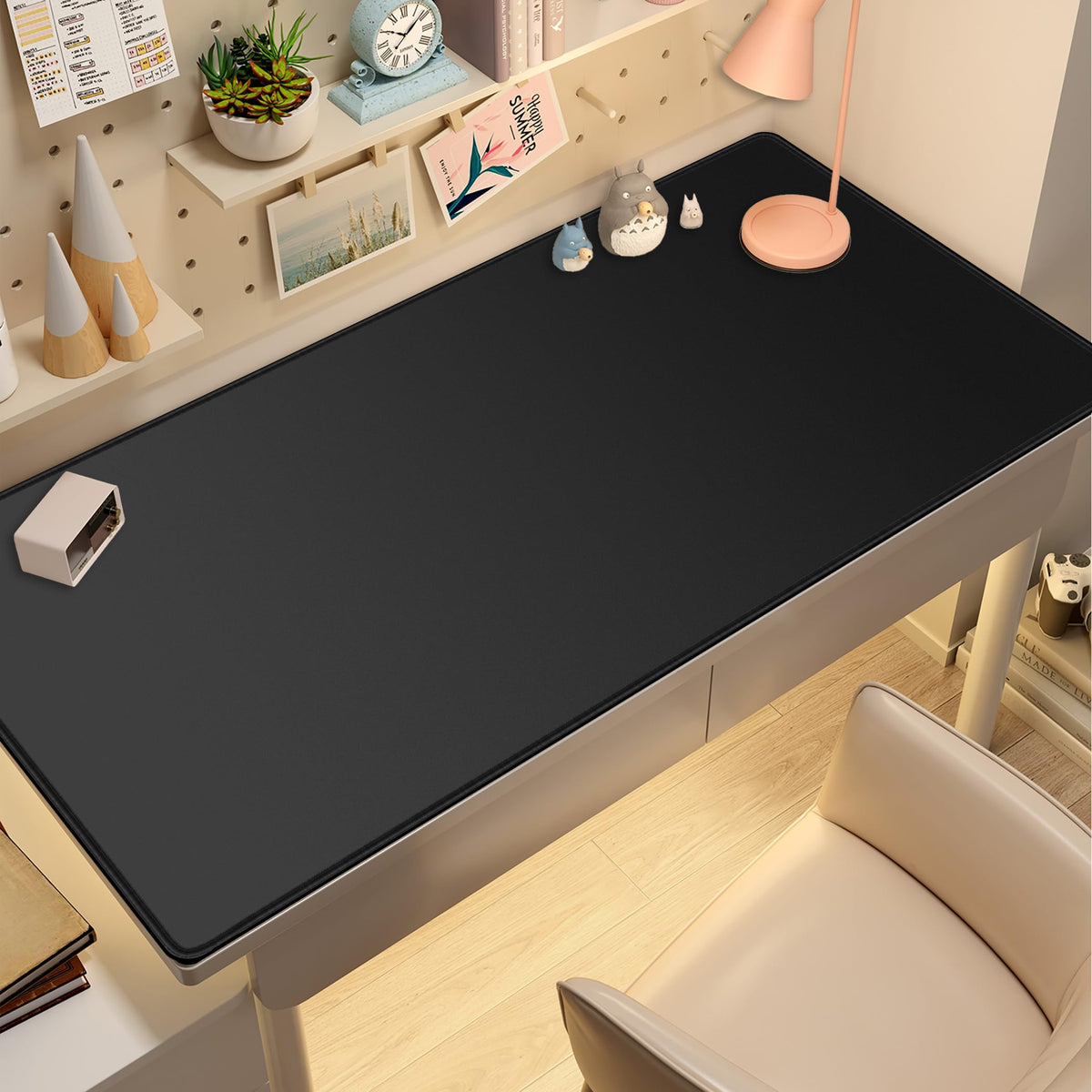 LL-COEUR XXL Black Mouse Pad Gaming Keyboard Mat Laptop Office Desk Mat (43.3" x 21.6" x 0.12")