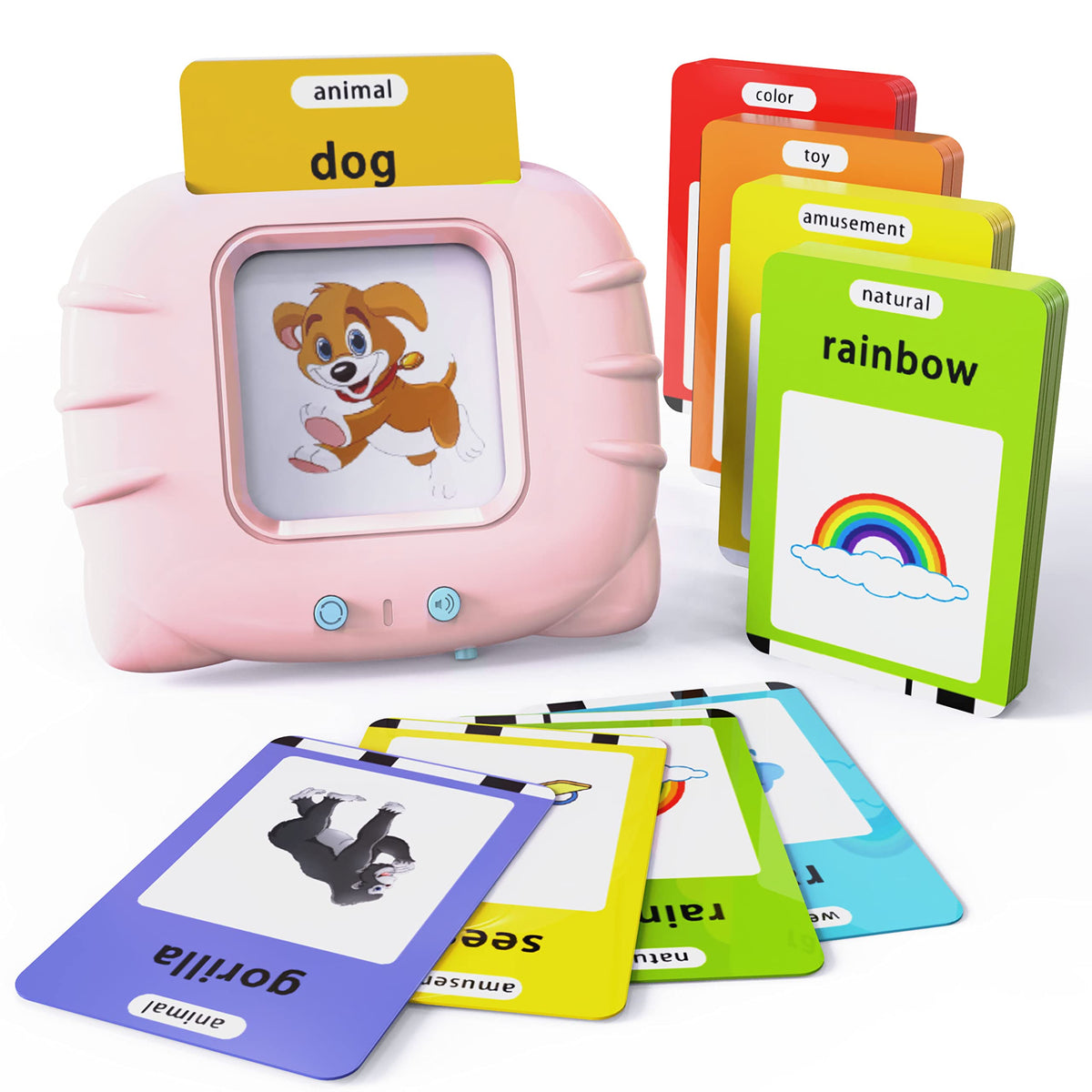 Lapare Audible Learning Toy with Music for Toddler Age 1 2 3 4 5, 520 Sight Words Talking Flash