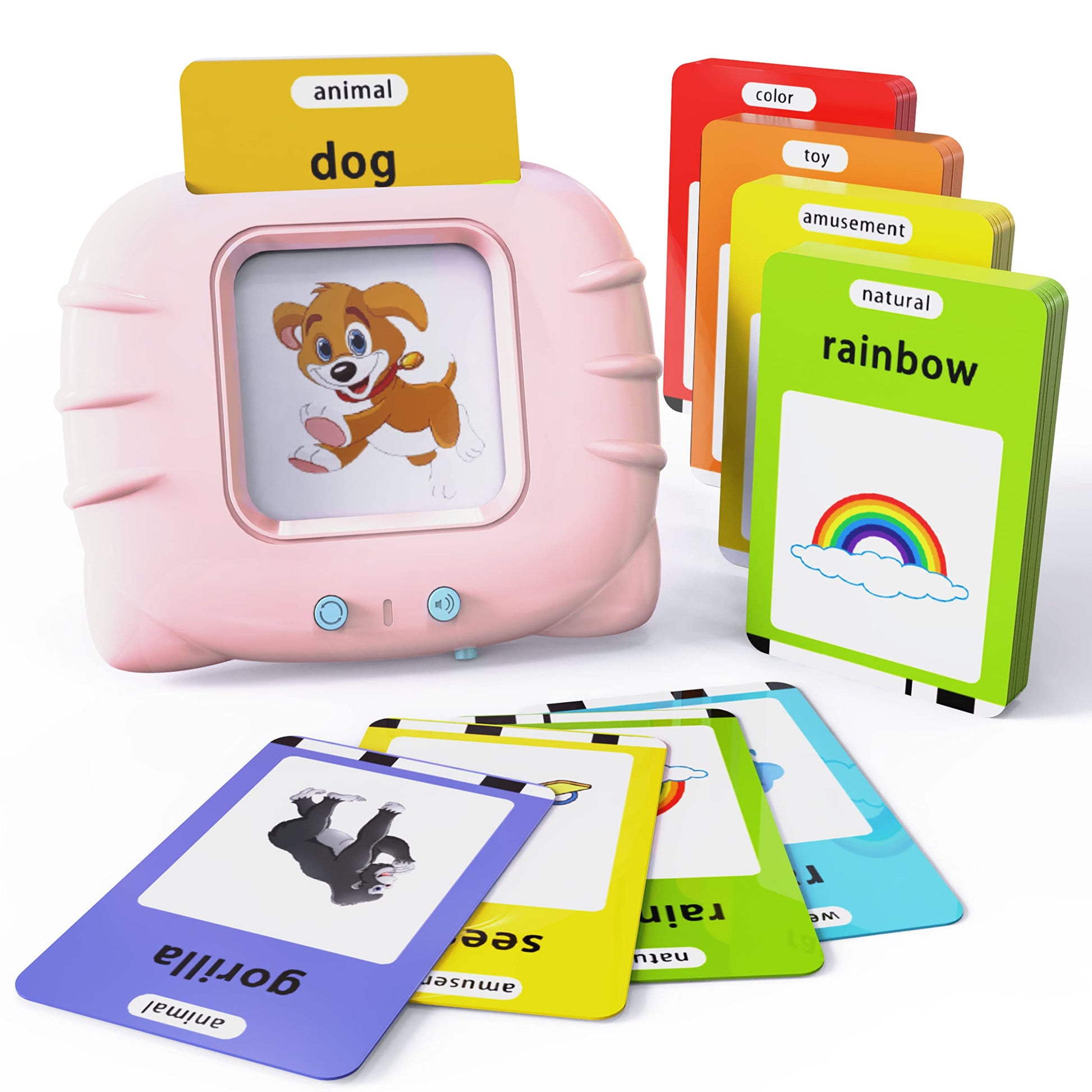 Lapare Audible Learning Toy with Music for Toddler Age 1 2 3 4 5, 520 Sight Words Talking Flash