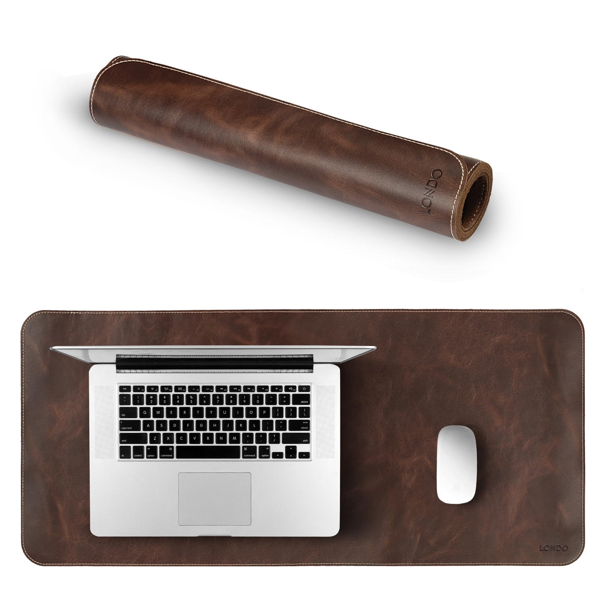 Londo Top Grain Leather Extended Mouse Pad – Large Desk Mat for Office & Gaming, Smooth Writing