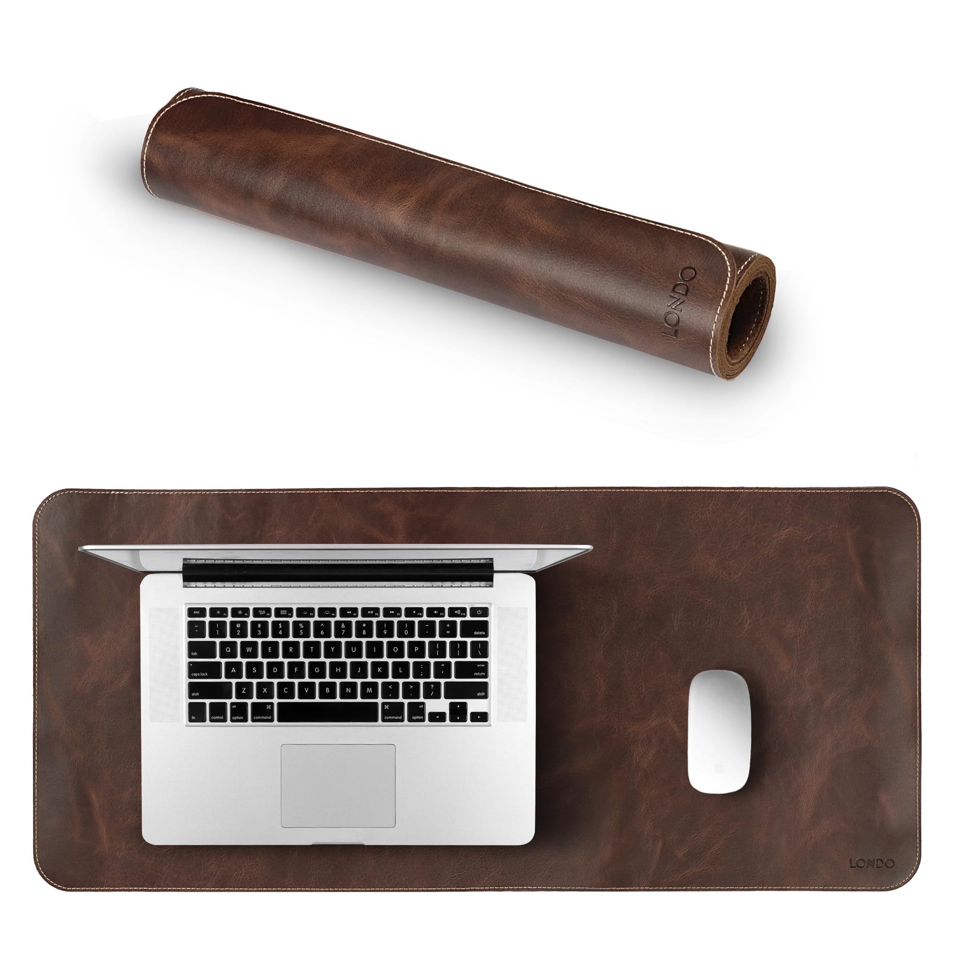 Londo Top Grain Leather Extended Mouse Pad – Large Desk Mat for Office & Gaming, Smooth Writing