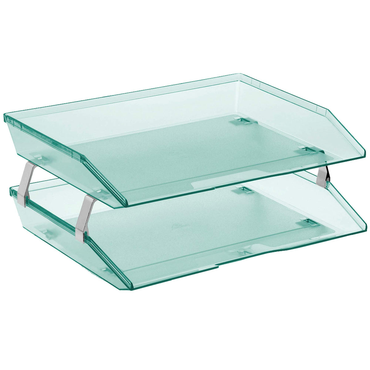 Acrimet Facility 2 Tier Letter Tray, Side Load, Letter Size/A4, Desktop File Organizer, Plastic