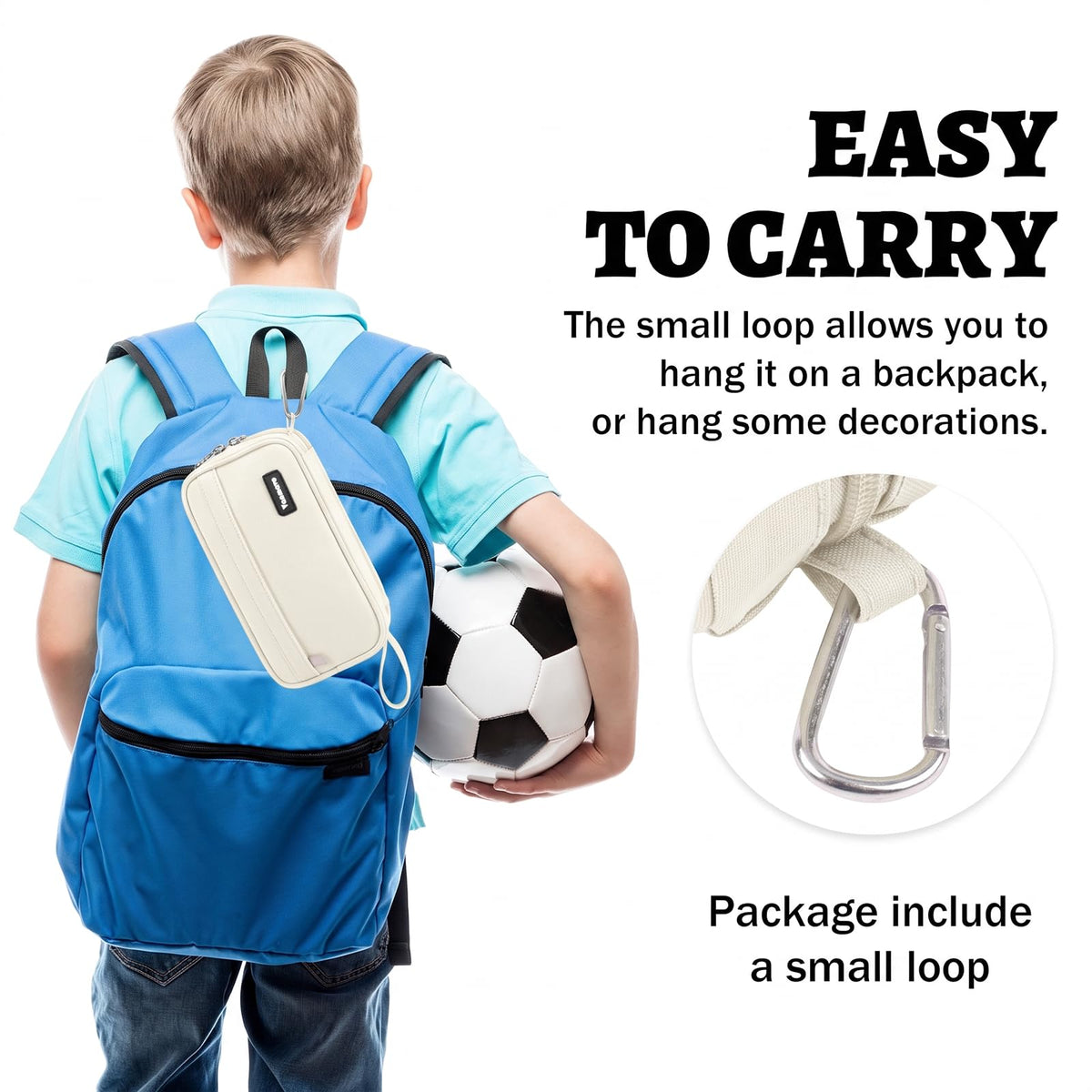 Pencil Case Big Capacity Pen Pouch Large Storage Holder Marker Pen Bag Durable 3 Compartment School