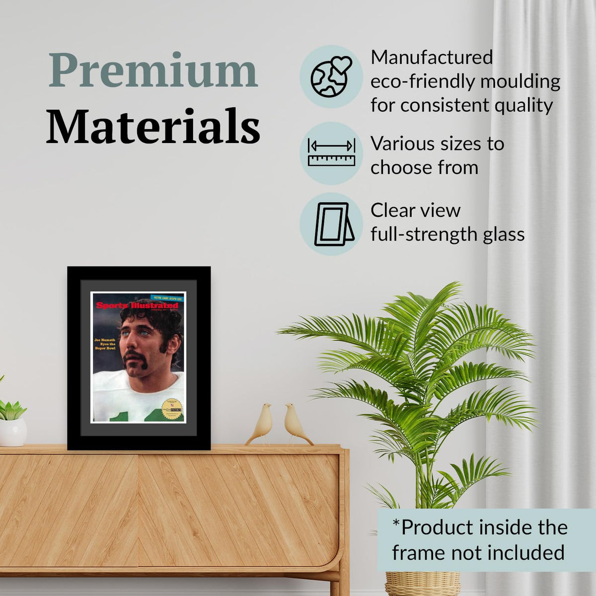 Creative Picture Frames 8.25" x 11" Sports Illustrated Magazine Display Frame, Suitable for Up to