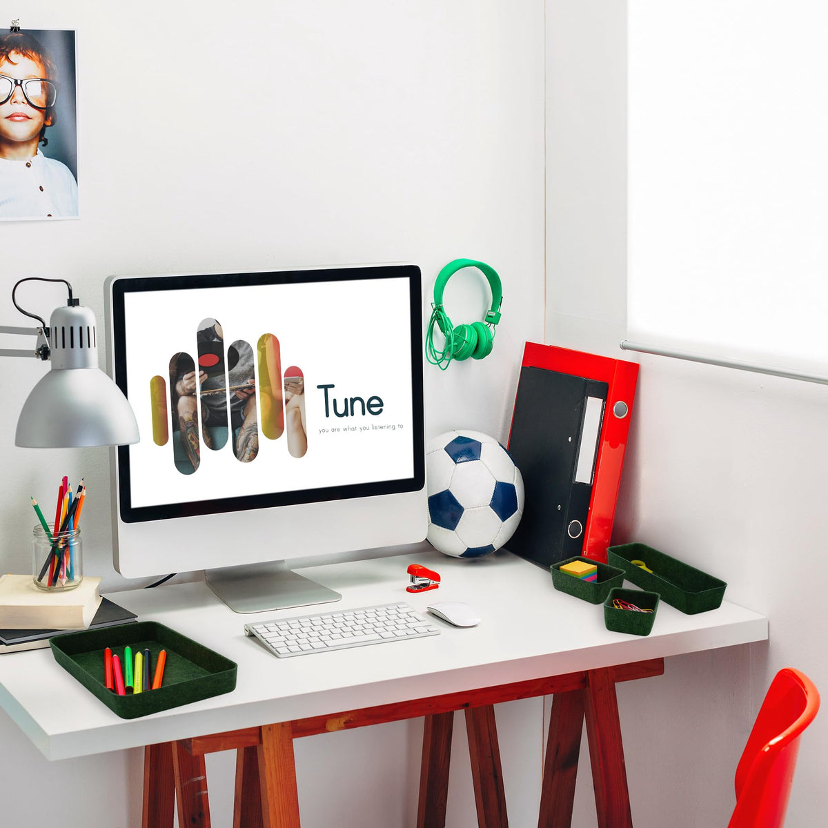 Welaxy Desk drawer organizer bins shallow trays felt storage desktop box for jewelry watches office