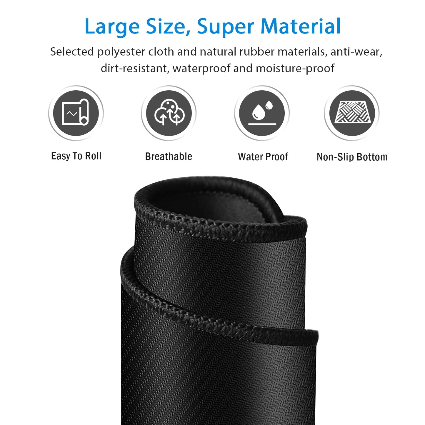 Anpollo Gaming Mouse Pad Large XXL Extended Desk Mat with Non-Slip, Special-Textured Surface