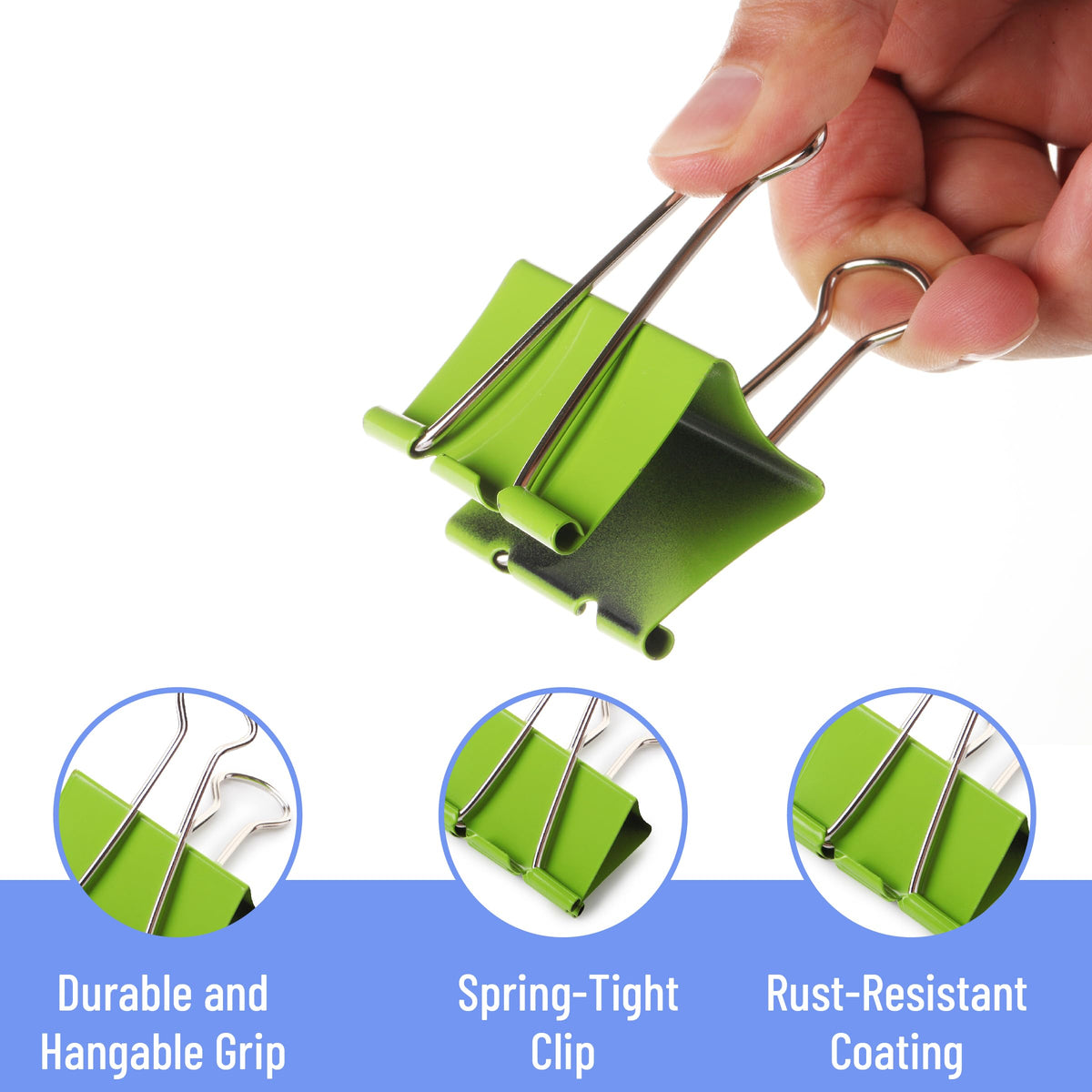 Mr. Pen- Metal Binder Clips, 12 pcs, 2 Inches, Extra Large Size