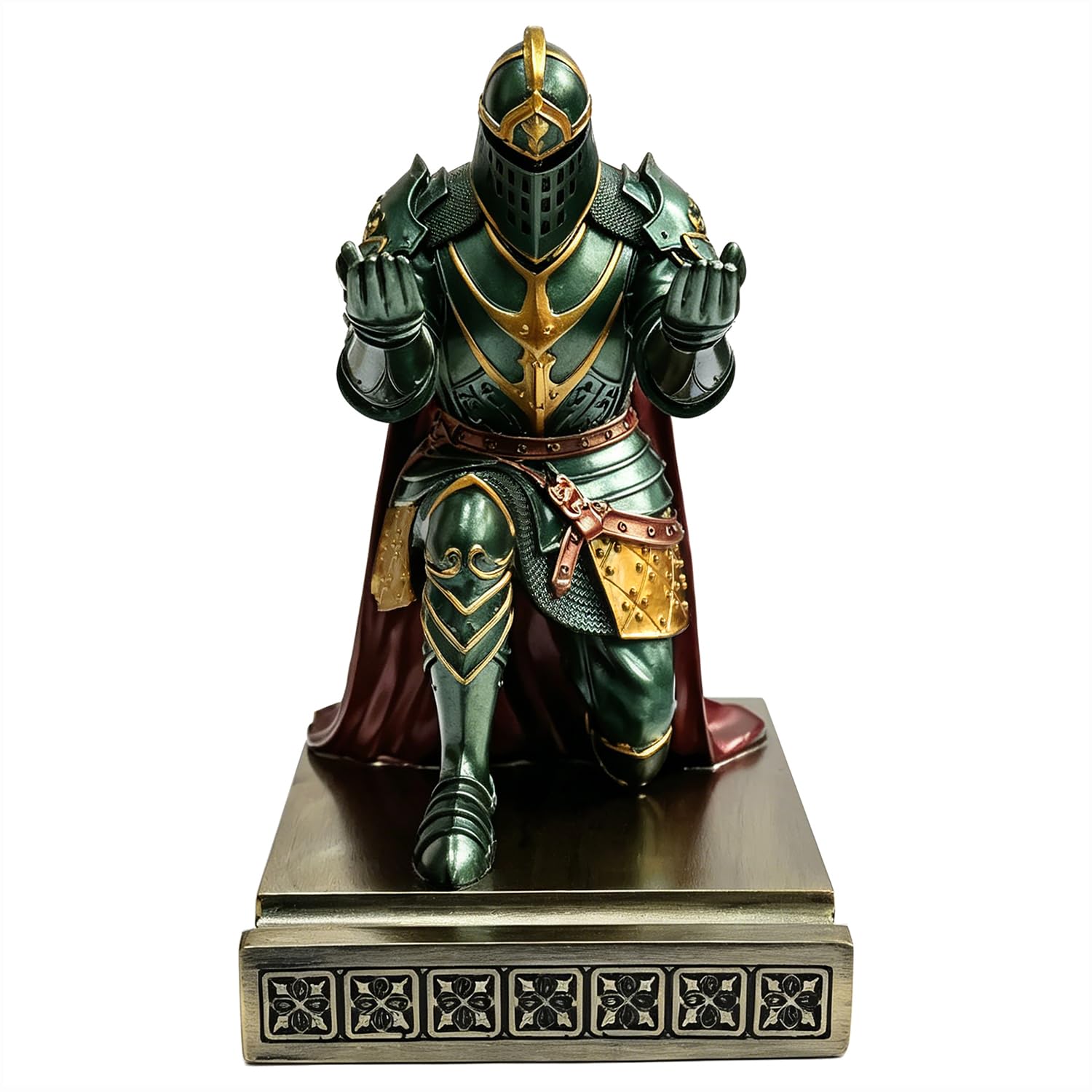 Knight Pen Holder Desk Organizer Office Decor Letter Opener for Desk Green