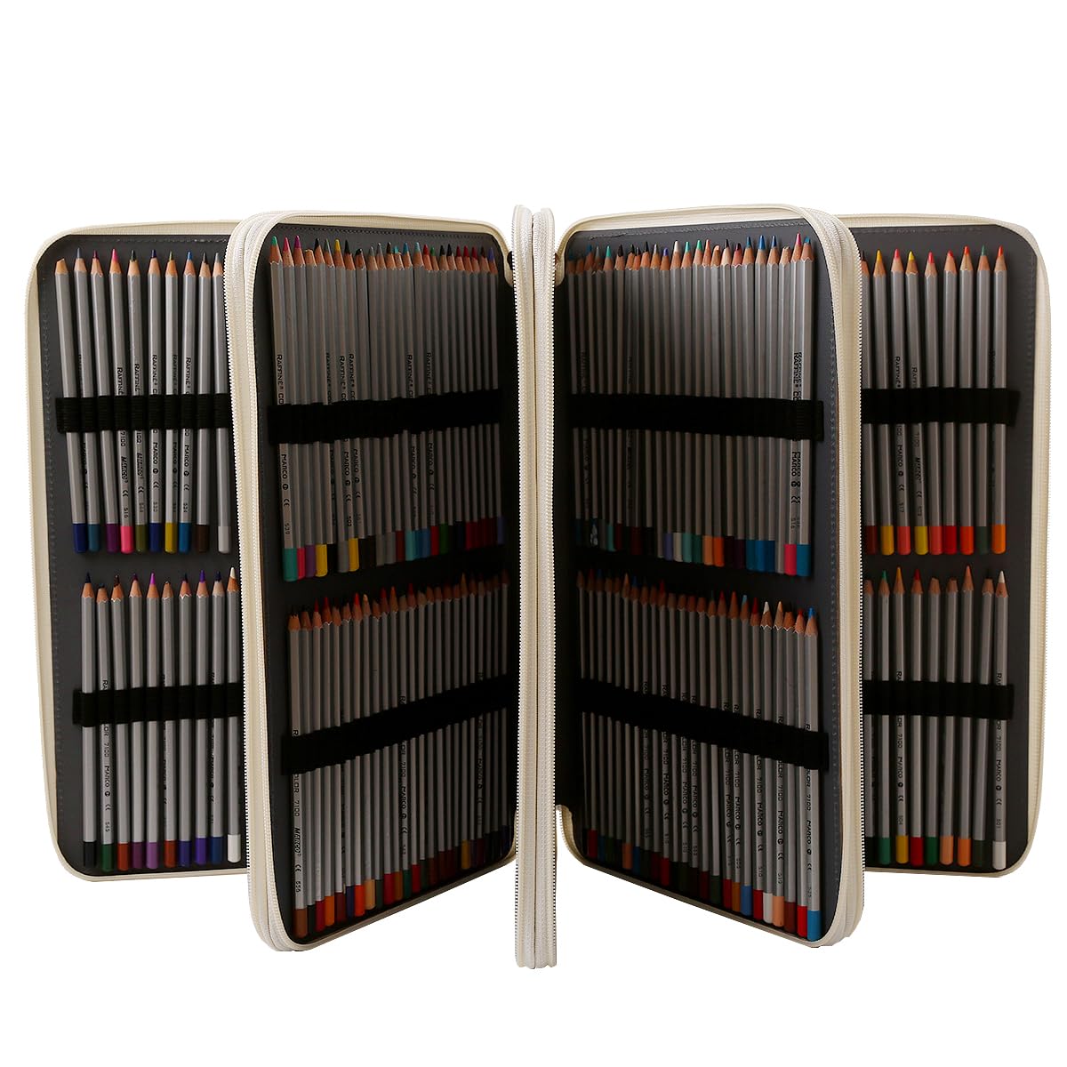 Lbxgap 384 Slots Colored Pencil Case With Handle & Shoulder Strap
