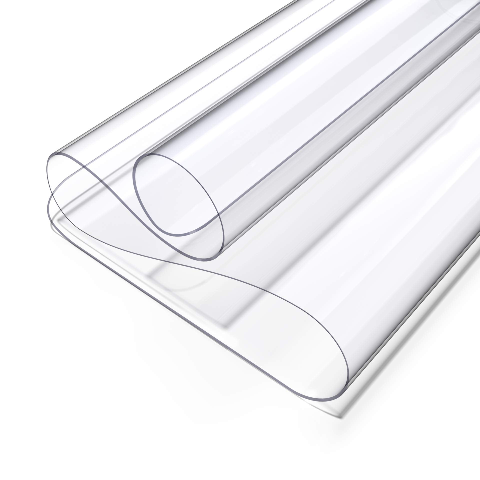 Oterri Clear Writing Desk Pad, 18’’x36” Heat Resistant Waterproof PVC Round Edge Durable Desk