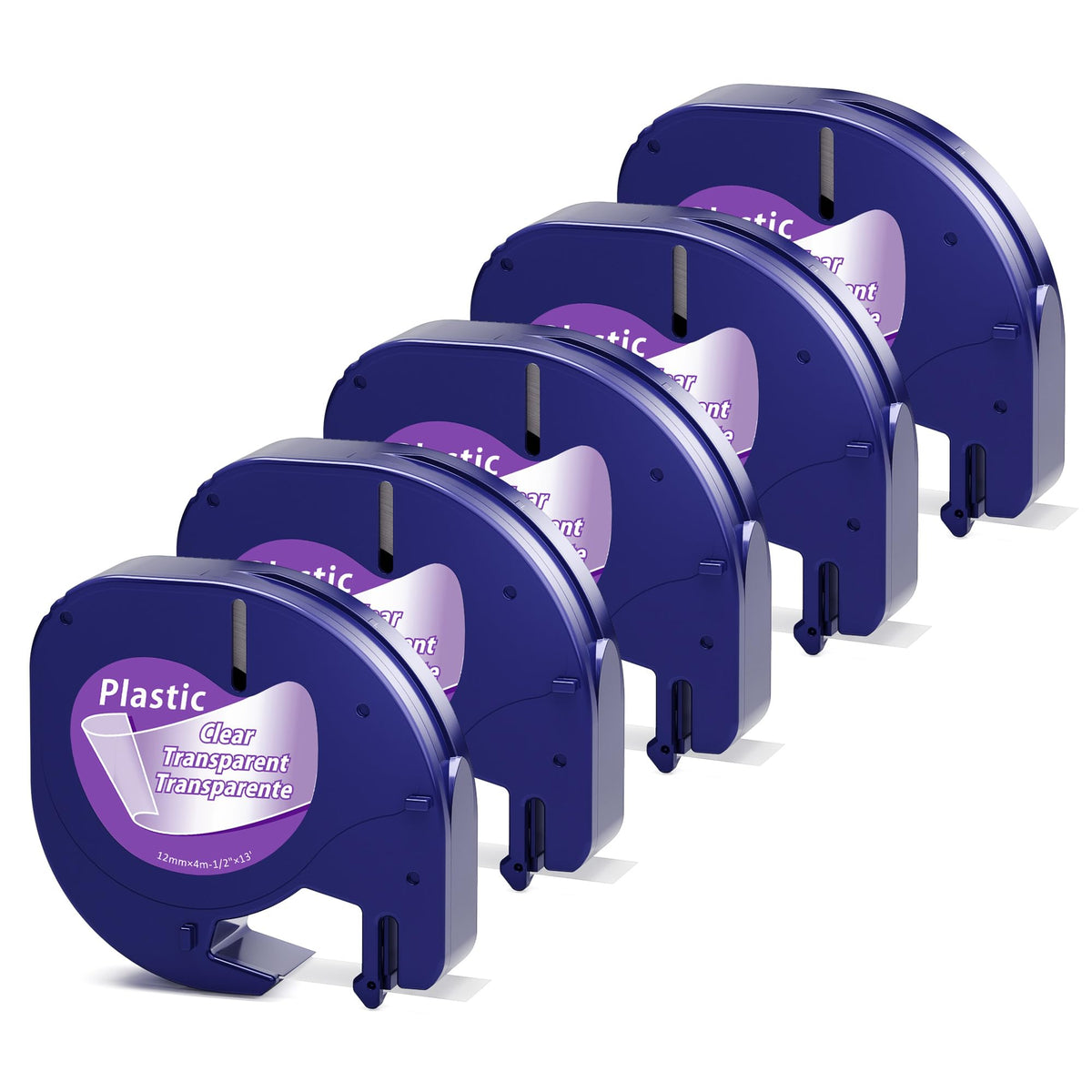 Compatible with DYMO LetraTag Clear Label Maker Tape Refills 16952 Plastic