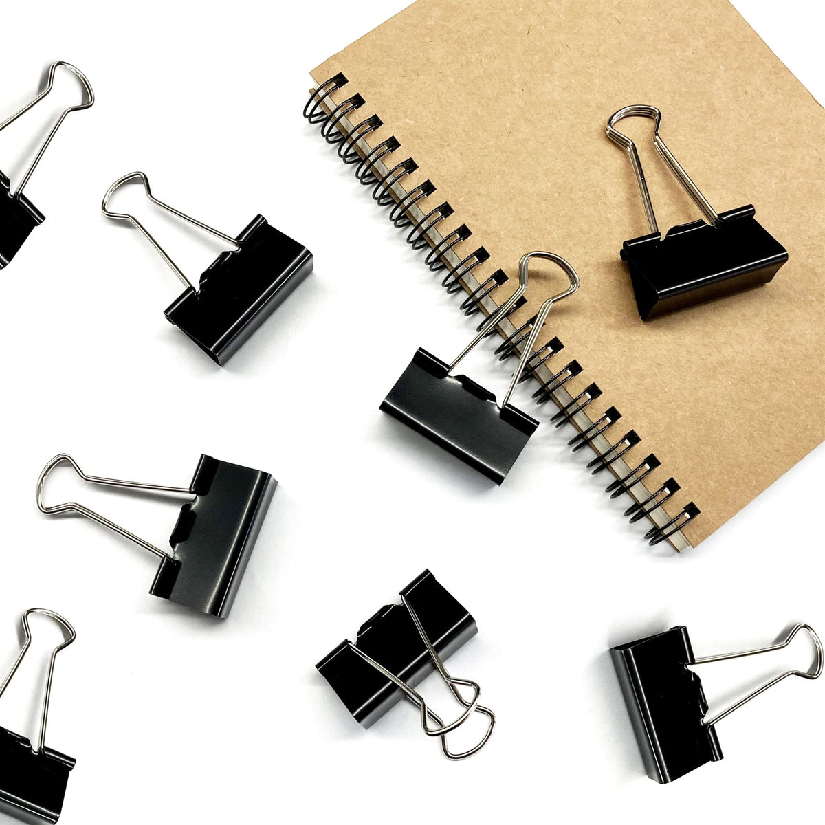 DSTELIN Large Binder Clips 1.6-Inch (24 Pack), Big Paper Clamps Clips for Office Supplies