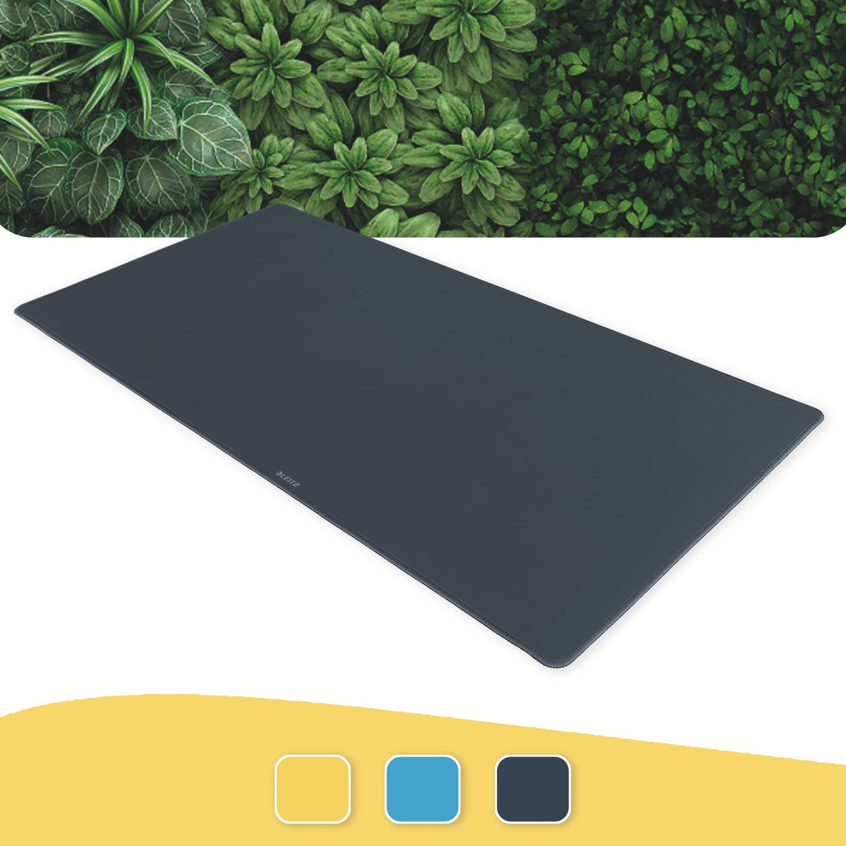 Leitz Desk Mat, Large 80 x 40cm Desk Pad, Non-Slip Mat for Laptop, PC, Monitors & Mouse Mats