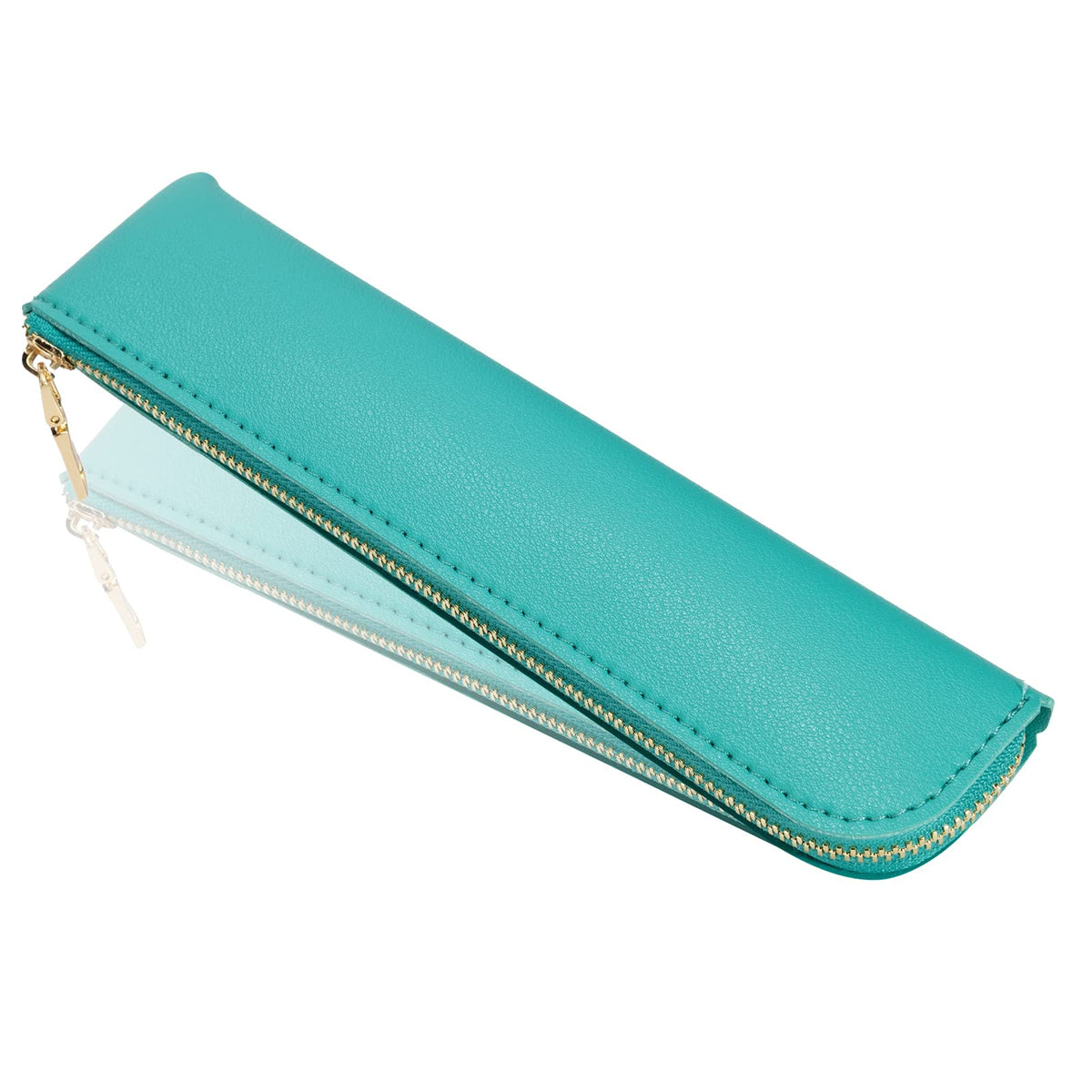 Sluxa Leather pencil case, Thin soft pen bag, Small pencil case for adults,Senior leather Minimal