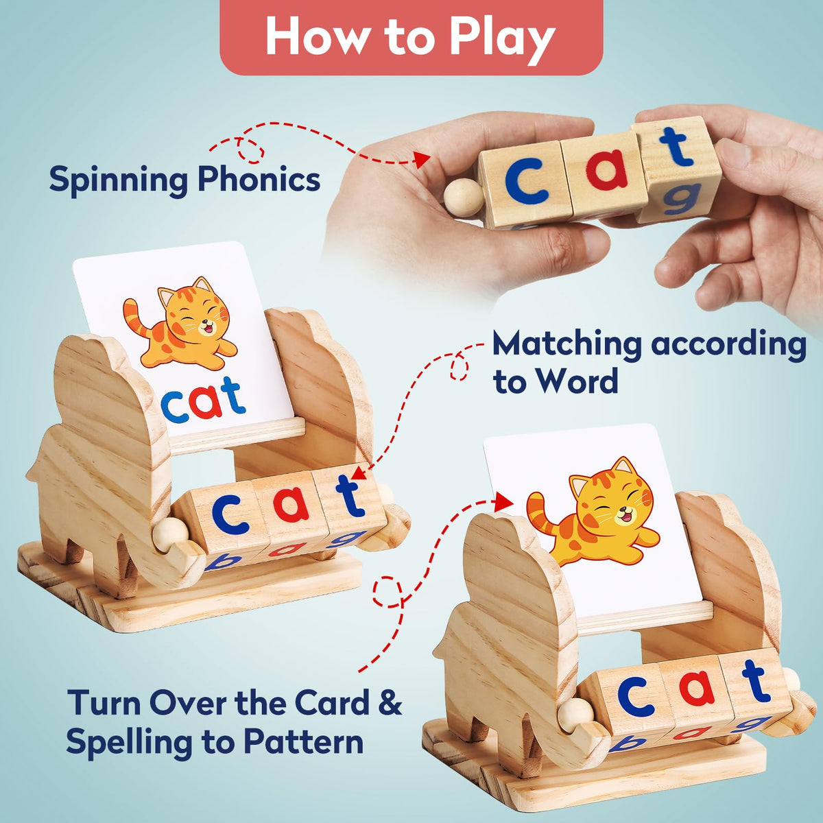 Montessori Educational Toy，Learning Activities Gift for Kid 3-6 Year