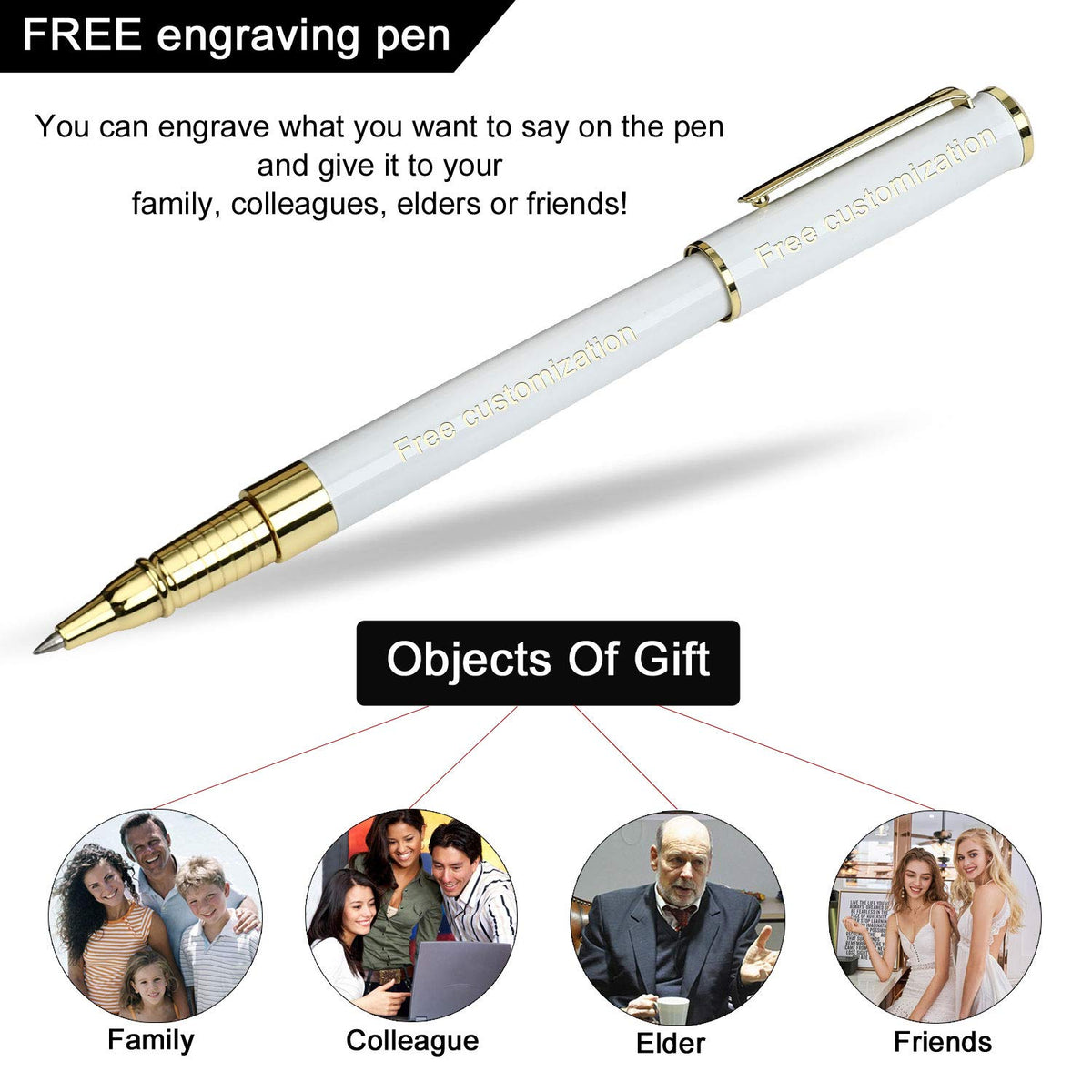 1314 Free Engraving pen Personalized custom pens Roller Ballpen, Ballpoint pen, Ball pen, Medium
