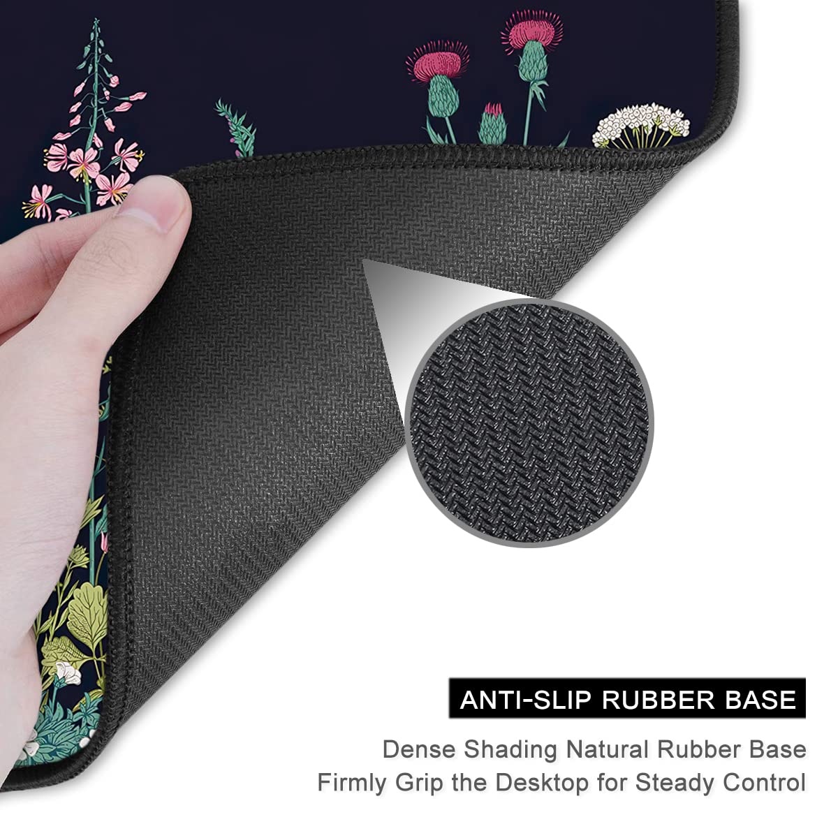 Auhoahsil Desk Pad, XXL Large Mouse Pad, Extended Gaming Mousepad, Cute Desk Mat for Women, Big