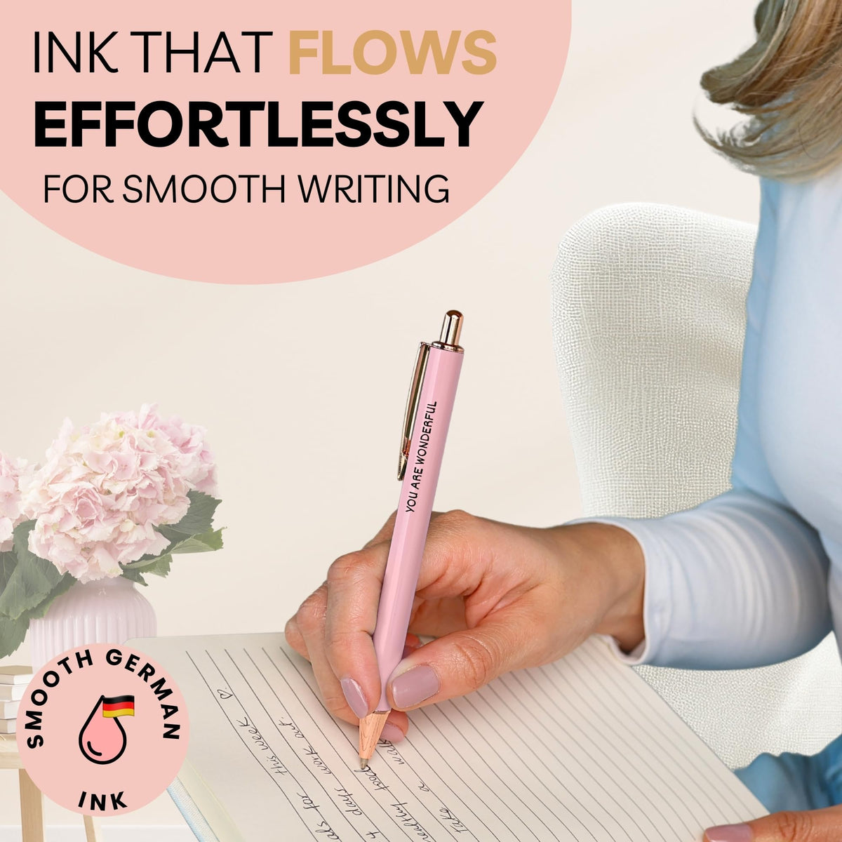 She Does It Fancy Pen Set For Women - Inspirational Nice Teacher Pens | Pretty Motivational Thank