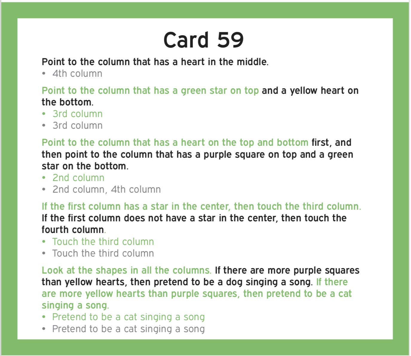 TestingMom.com Gifted Learning Flash Cards – Following Directions for 1st Grade - 2nd Grade