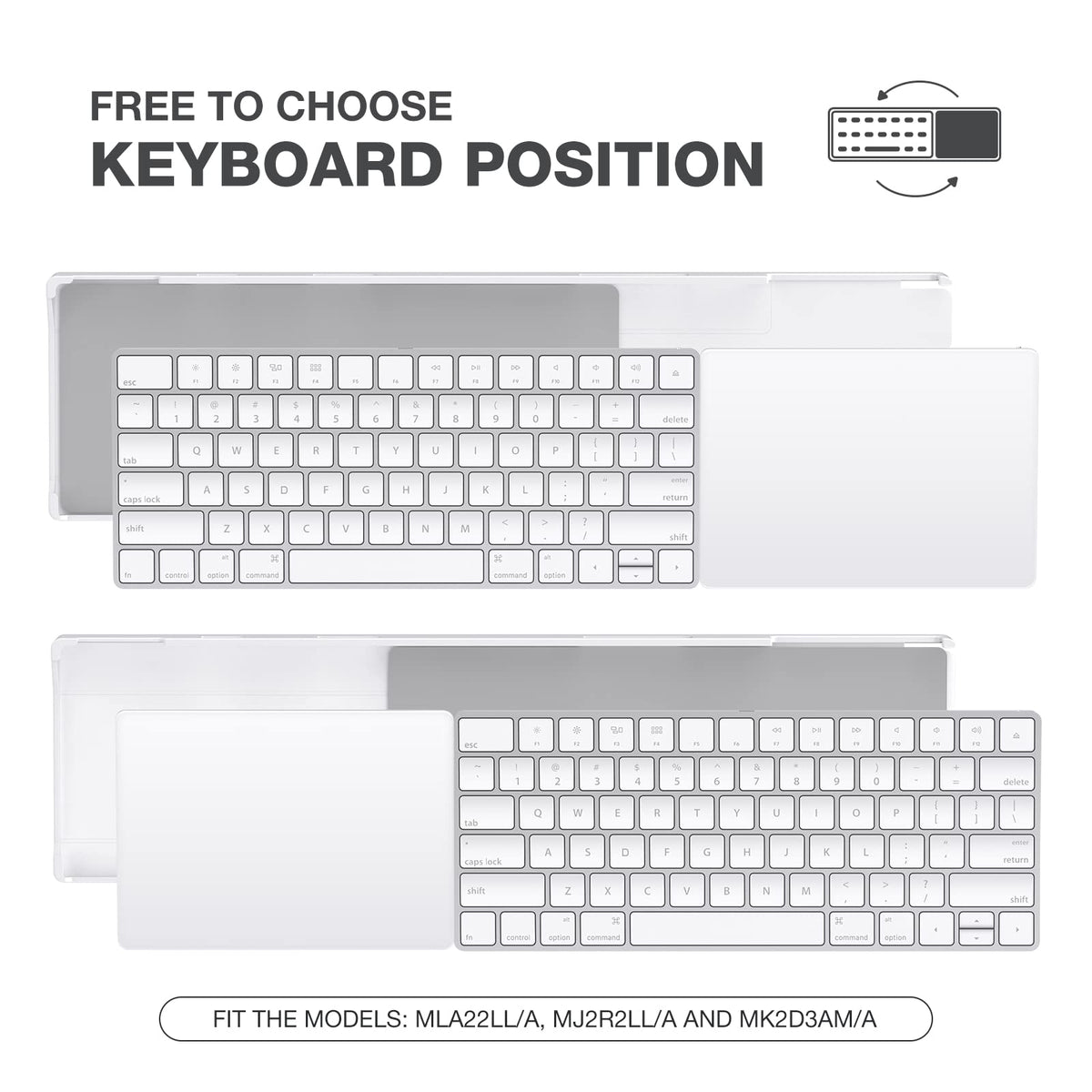 Bestand Stand Compatible with Apple Magic Wireless Keyboard and Apple Magic Trackpad (Apple