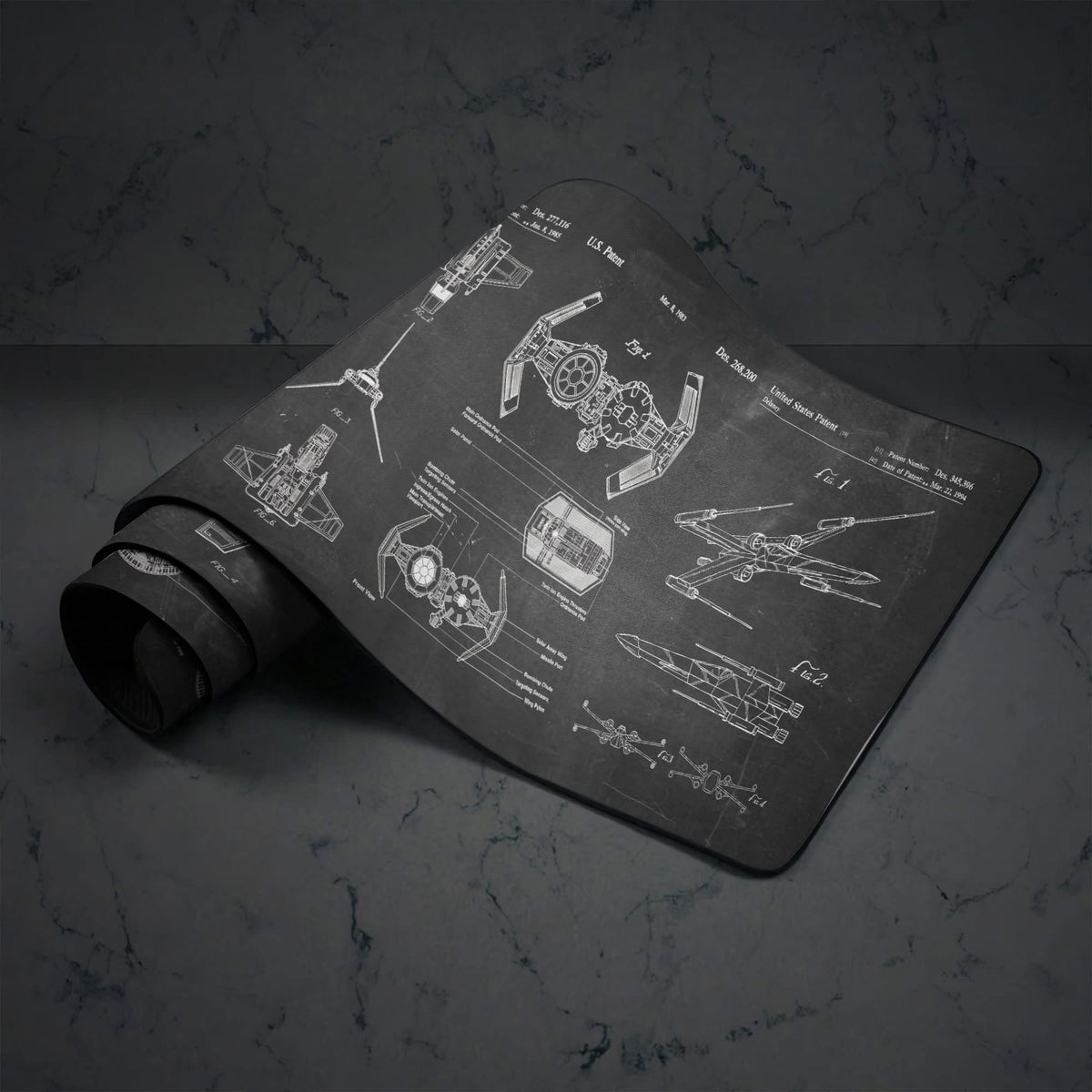 Spaceship Space Mouse mat, Sci-fi Control Console Display Desk Mat, Large Mouse pad for Desk, Gamer