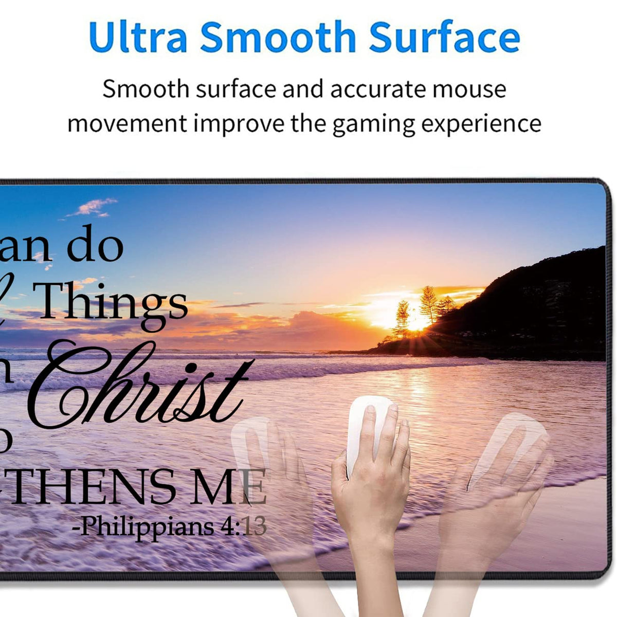 3 Piece Mouse Pad Set with Stitched Edge Large Anti-Slip Mouse Pad Desk Pad Keyboard Pad + Wrist