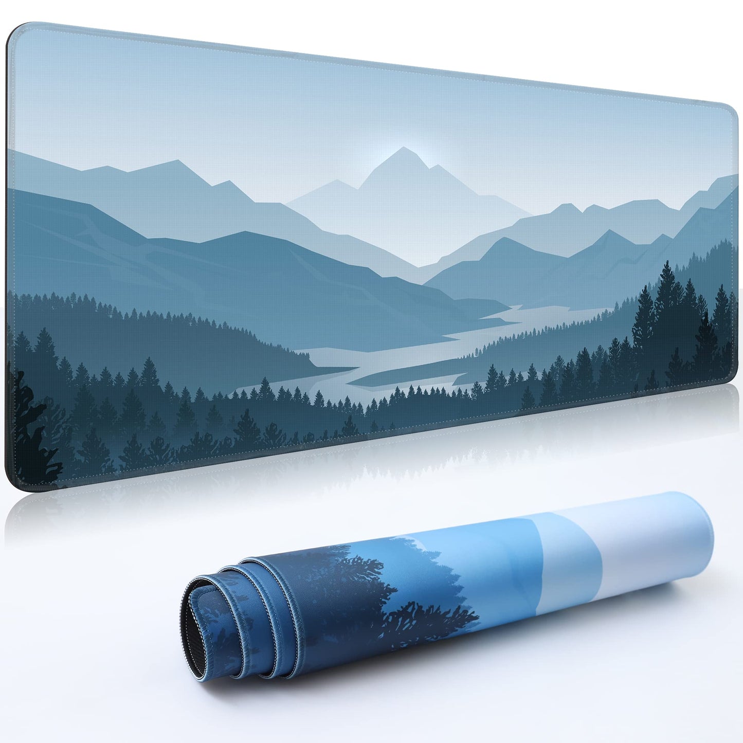 Wiabsi Desk Mat Pad,Large XXL Extended Mouse Pad Mat for Desktop Keyboard
