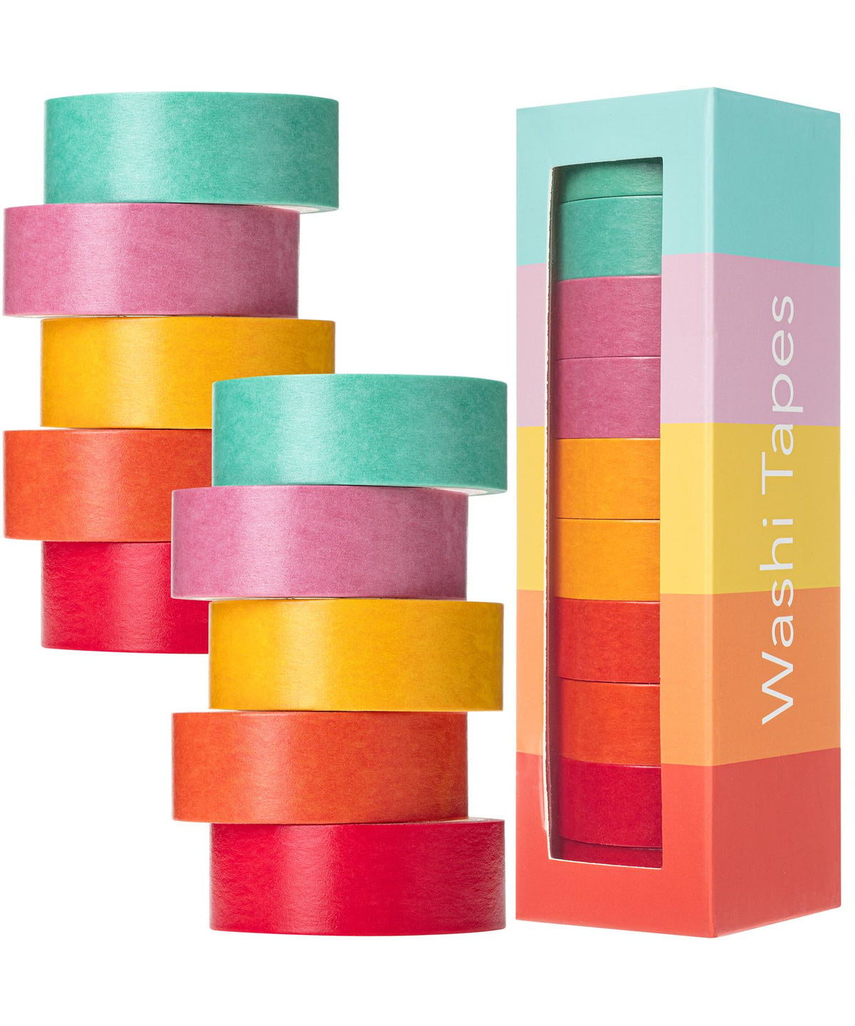 Mr. Pen- Washi Tape Set, 10 Rolls, 5 Yards/Roll, Washi Tape for Scrapbook