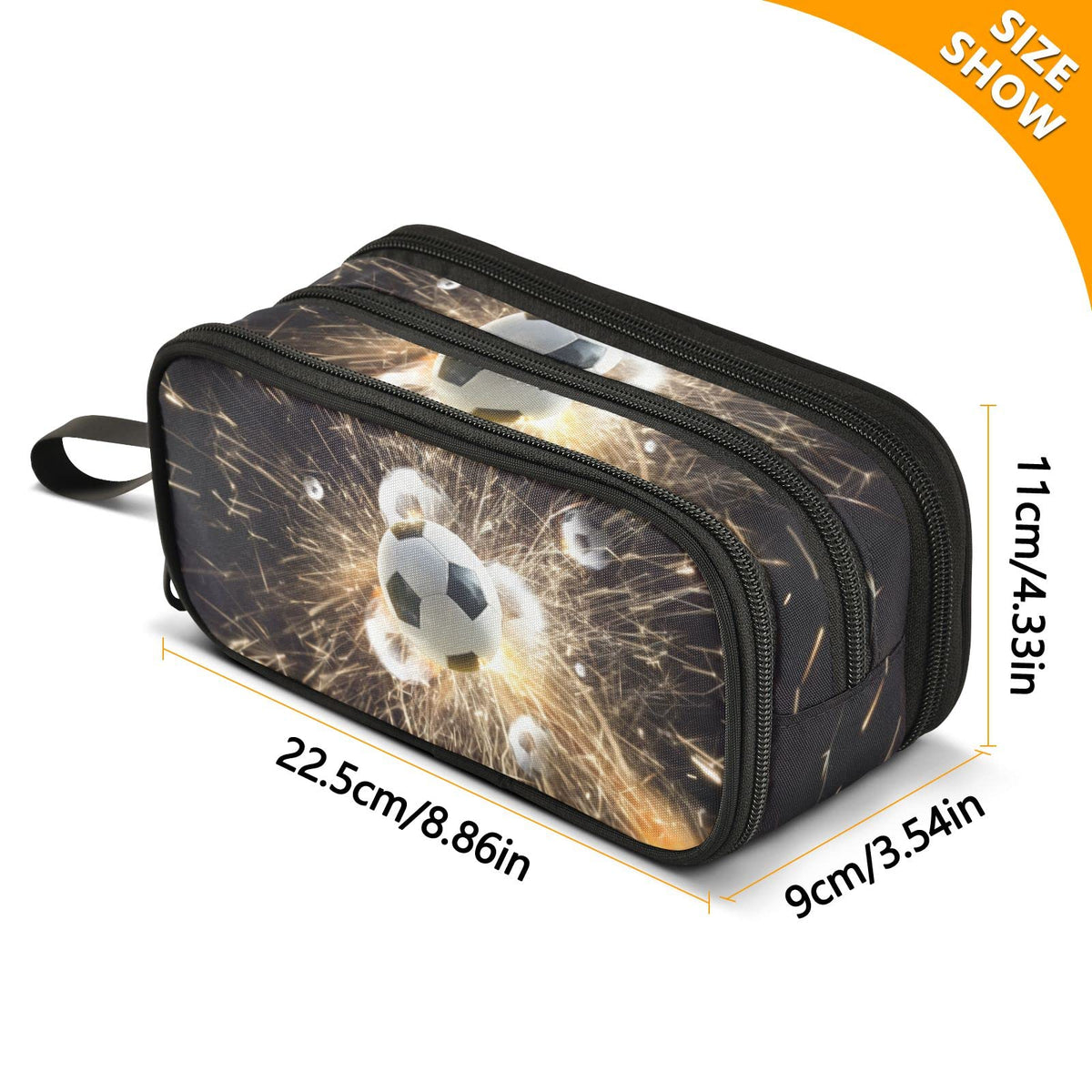 XUWU Soccer Ball Large Capacity Pencil Case Pencil Pouch Pen Box