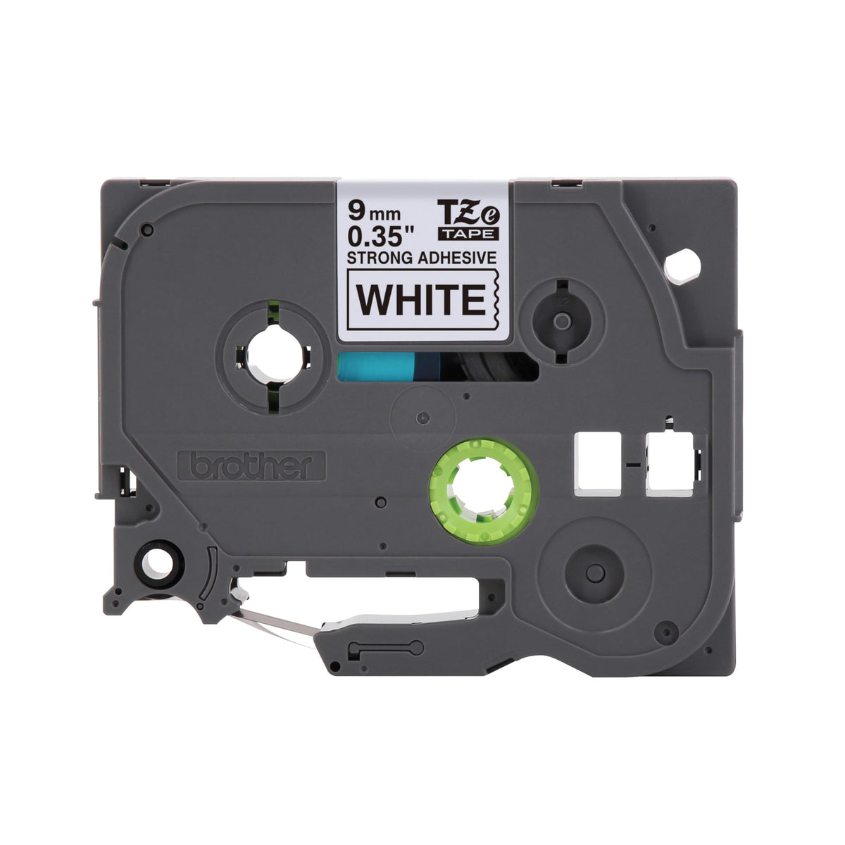 Brother Genuine P-Touch TZe Black Print on White Label Tape (TZeS221), Strong Adhesive