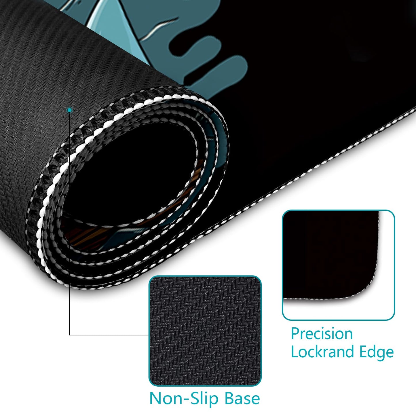 LIMKRIAN Dog Large Mouse Pad Desk Mat for Keyboard and Mouse, 31.5x11.8 in