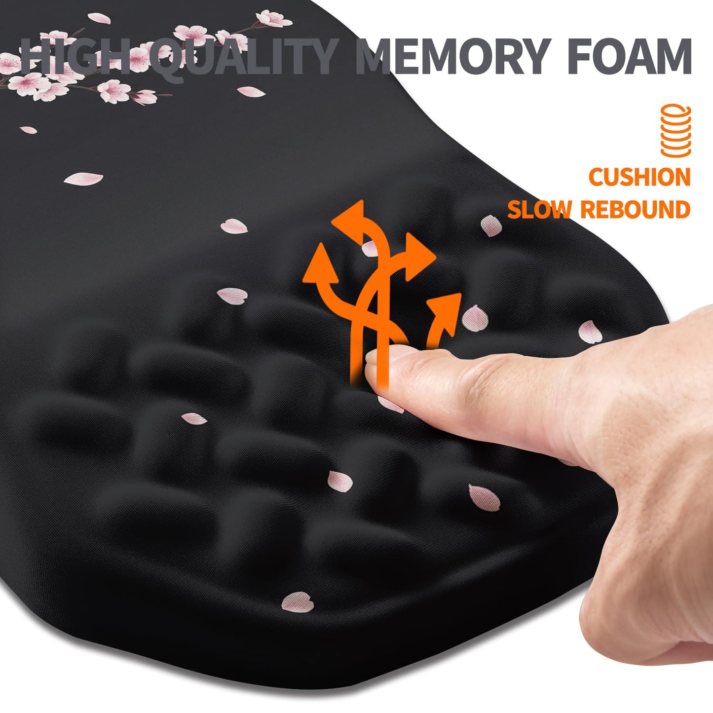 Armanza Ergonomic Slope Mouse Pad Wrist Support, Wrist Rest Mousepad for Carpal Tunnel Pain Relief