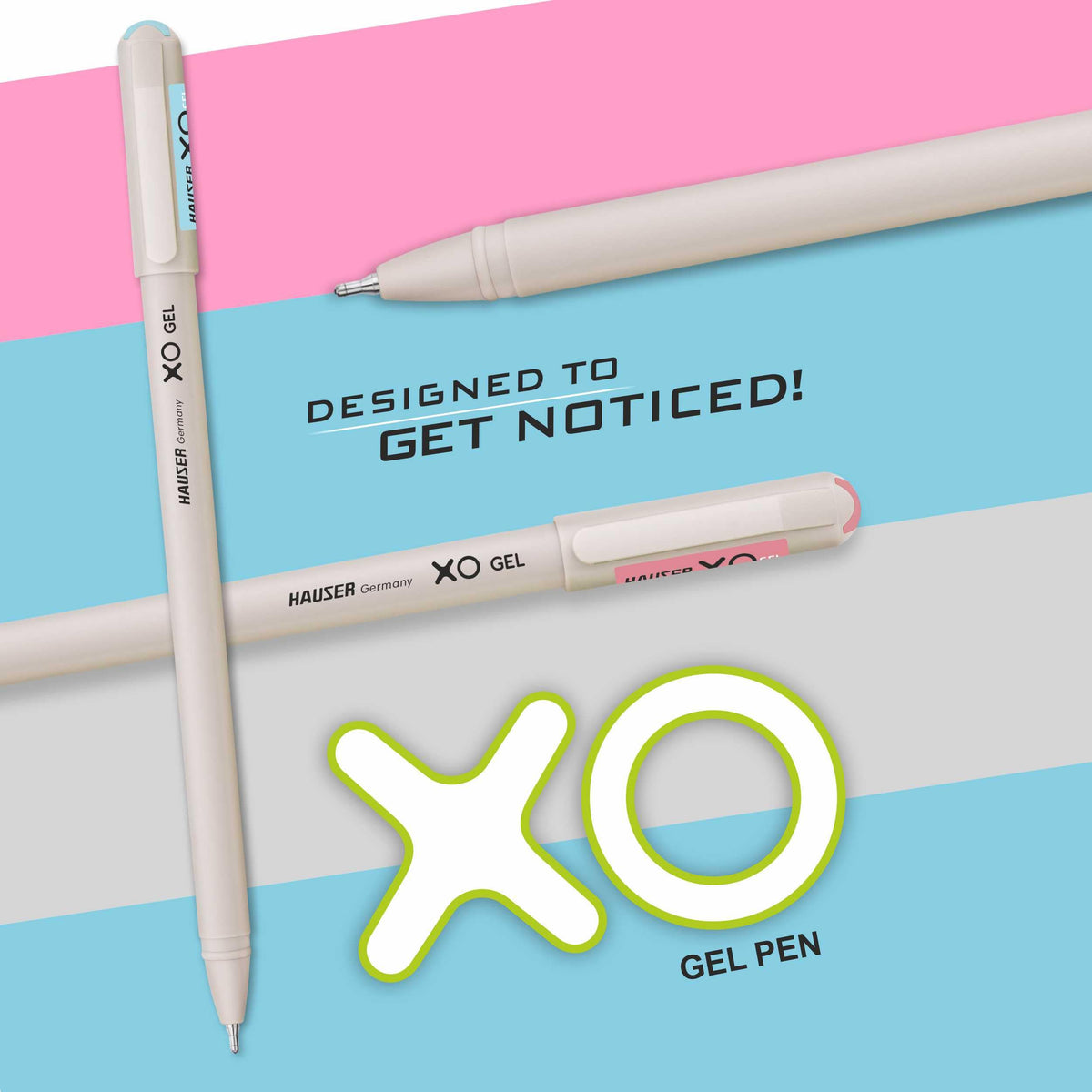 Hauser XO Gel Pen Stand | Sleek Body & Minimalistic Design With Matt Finish | Solid Body Type, Low