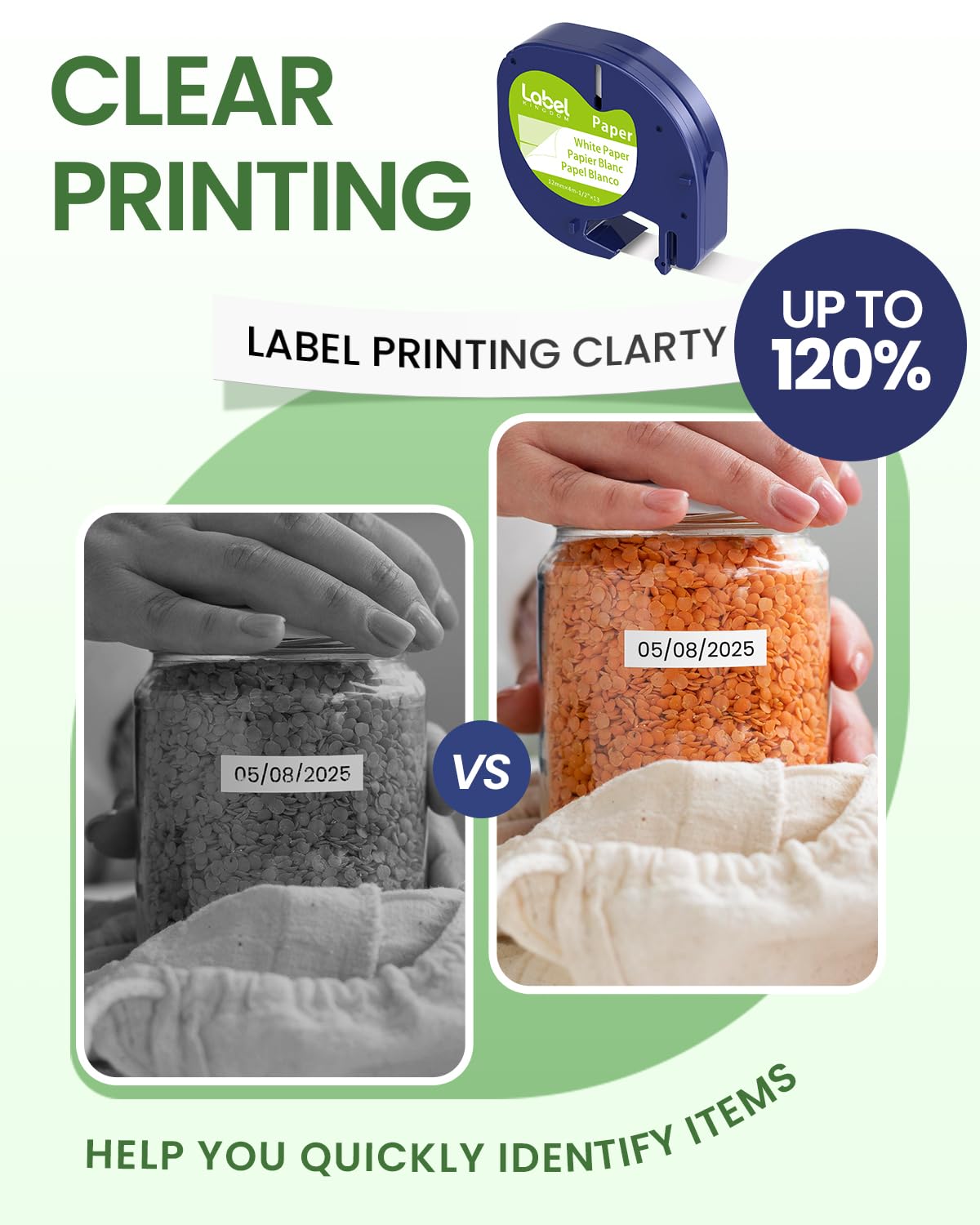 91330 Label KINGDOM Label Compatible with DYMO LetraTag Label Maker Refills