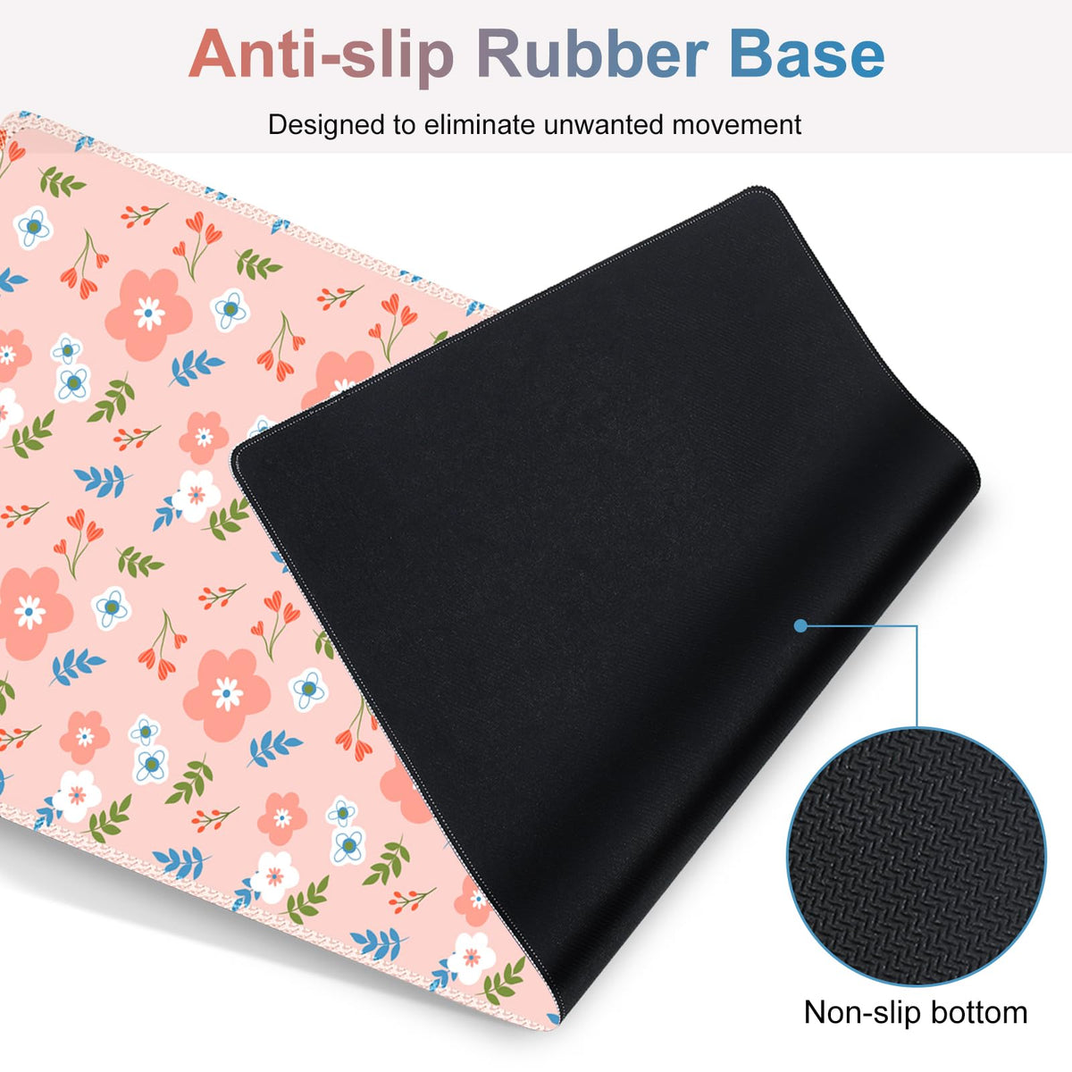 NXZGO Large Gaming Mouse Pad Set, 4 in1 Ergonomics Keyboard Desk Mat with Memory Foam Wrist Rest